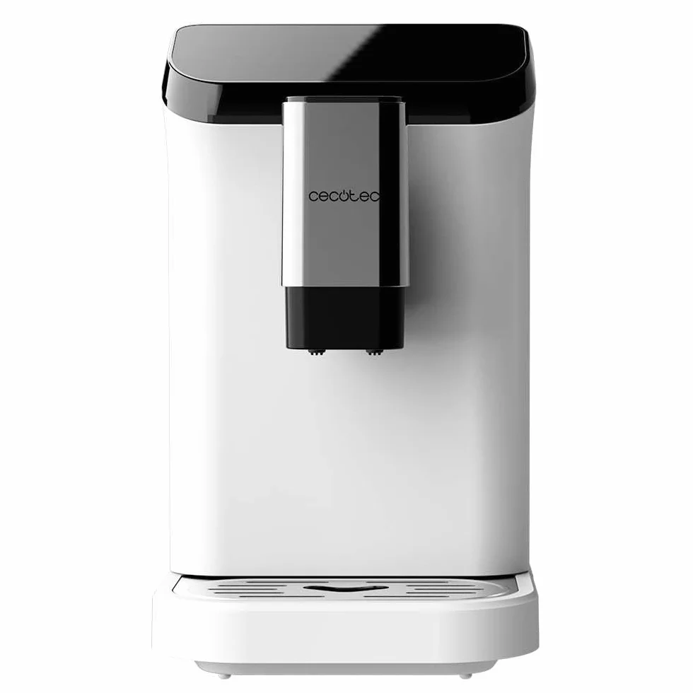 Cecotec Macchina da Caffè Superautomatica Cremmaet Macchia White. 1350 W, Thermoblock, Pompa di Pressione da 19 bar, Sistema Plug&Play, Serbatoio di Caffè con Macinacaffè Integrato