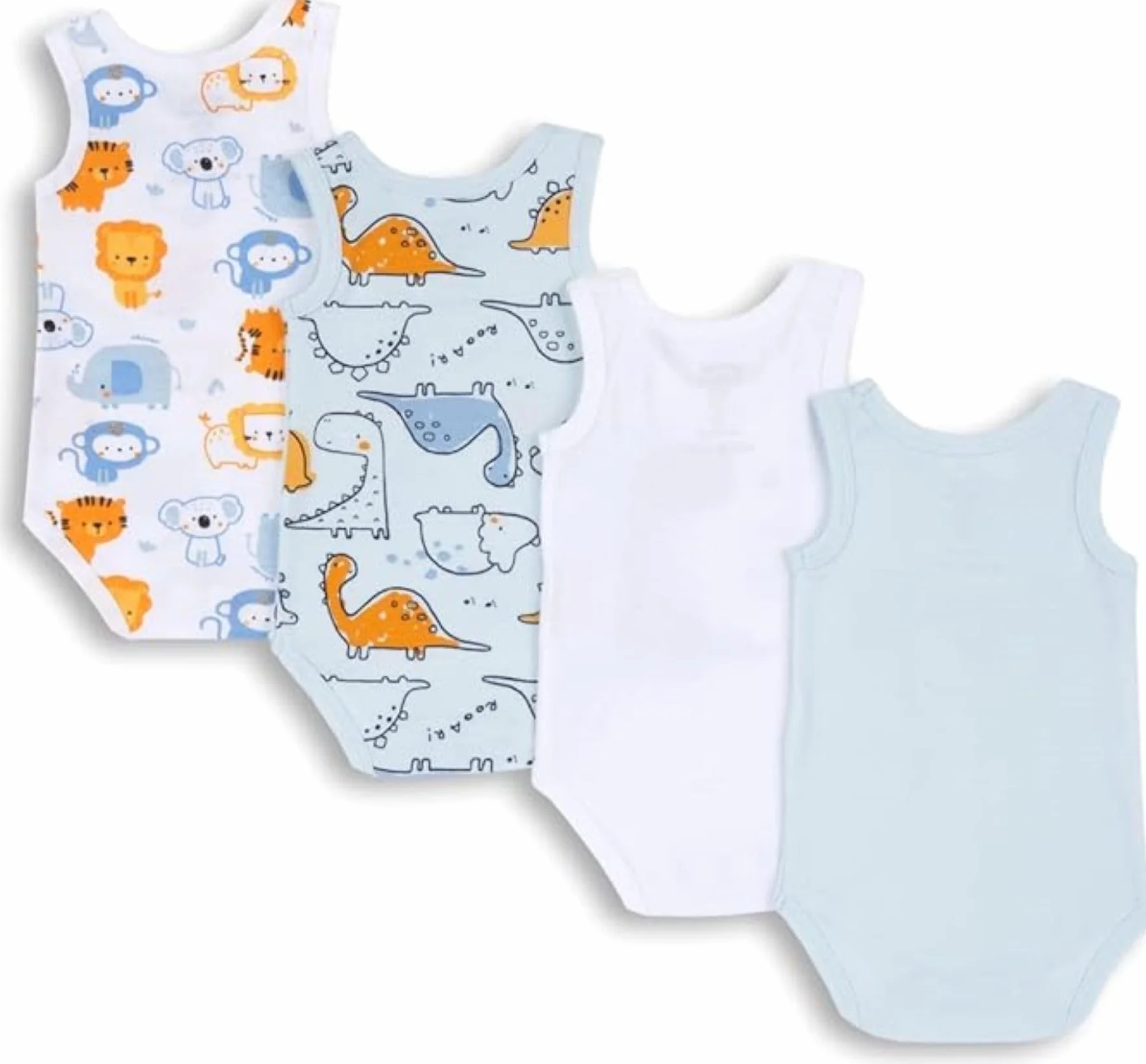 Chicco Body Neonato e Neonata Set di 5 Body a Maniche Corte 100% Cotone Unisex 0-24 Mesi