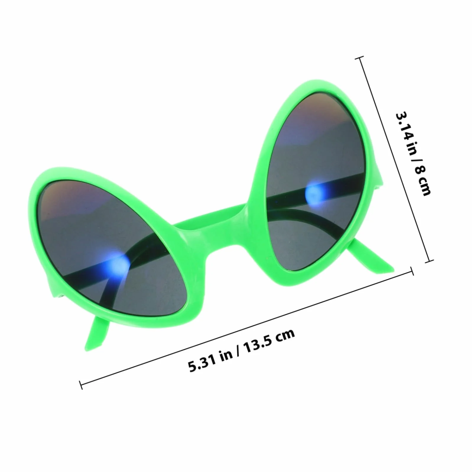 VICASKY 2 Pezzi Occhiali Divertenti Alieni da Festa Occhiali Cosplay Colorati per Adulti Accessori Originali per Halloween e Party Tema