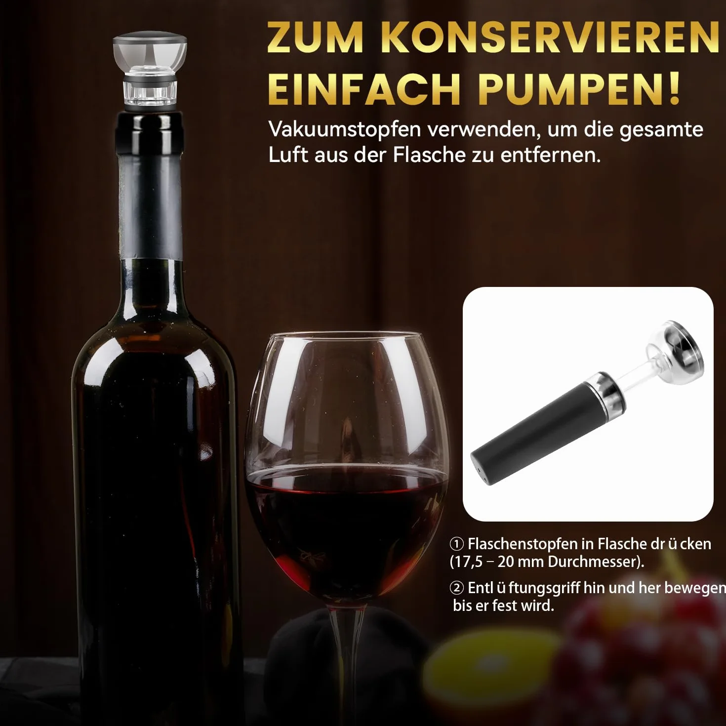 Hotec Cavatappi Elettrico Apribottiglie Vino Automatico con Tagliacapsule