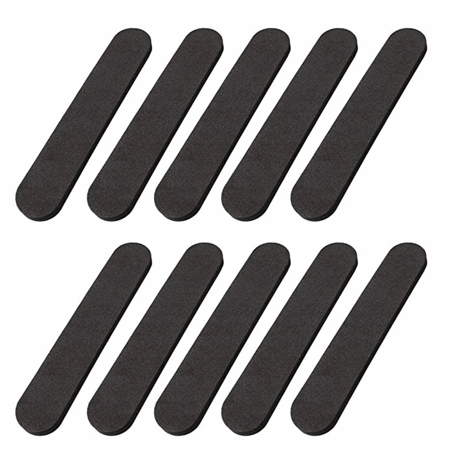 Riduttore taglia cappello, 10 fasce per il sudore per cappello a cloche, pezzi di feltro riduttore, stringe il nastro riduttore, baseball, con visiera, casco da sole (nero e bianco)