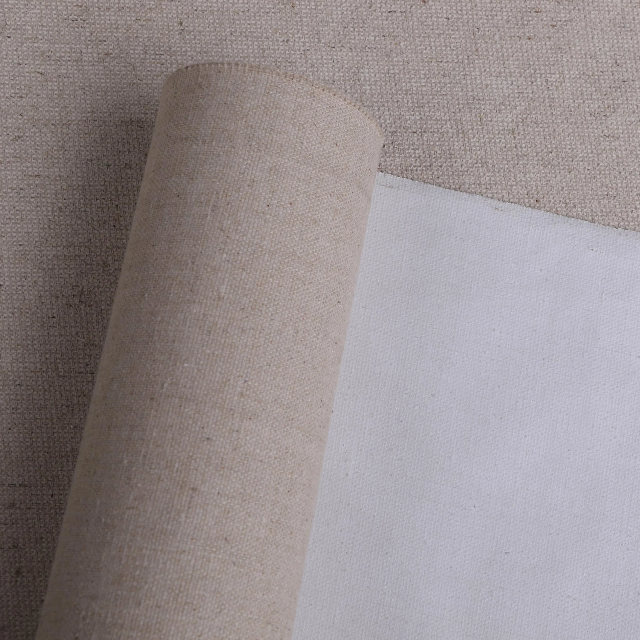 Tela su rotolo preparata 3M lino - 400 g/m² tela di lino per pittura larghezza 108 cm lunghezza