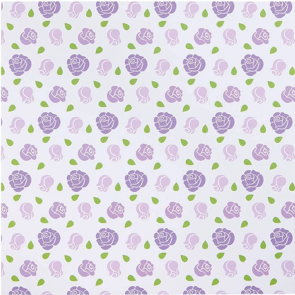 Baker Ross Carta Colorata con Motivi di Fiori Set 48