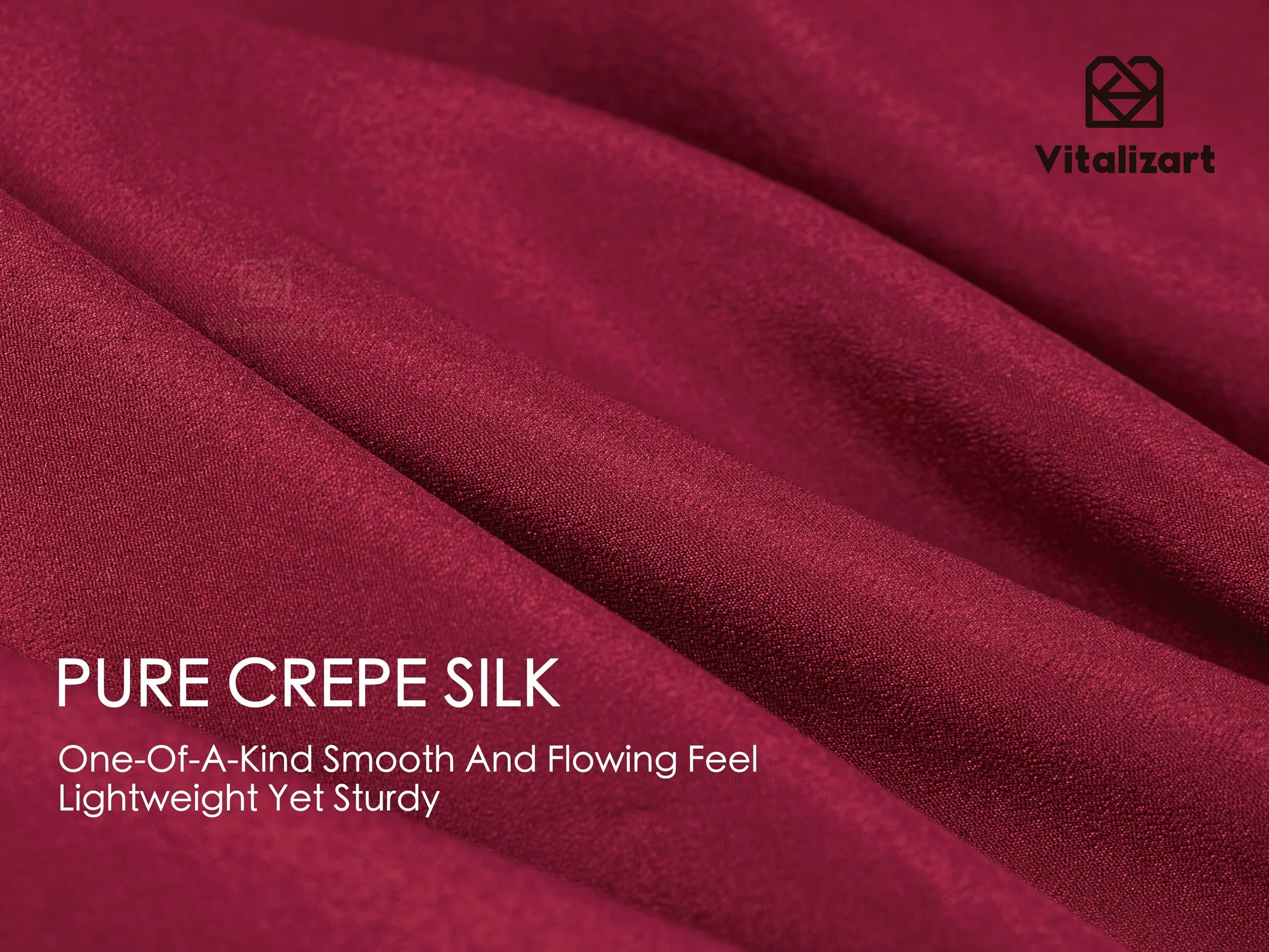 Vitalizart Nastro Regalo Setoso Rosso 1,6 cm x 13,7 m Nastro Crepe Fatto a Mano con Frange per Confezioni Regalo