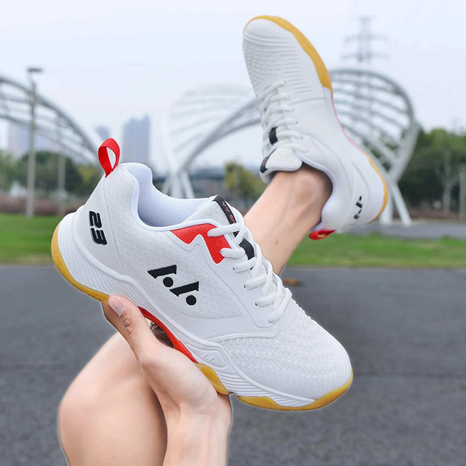 BLBK Scarpe da badminton da squash da palestra per diversi rivestimenti pavimenti resistenti unisex