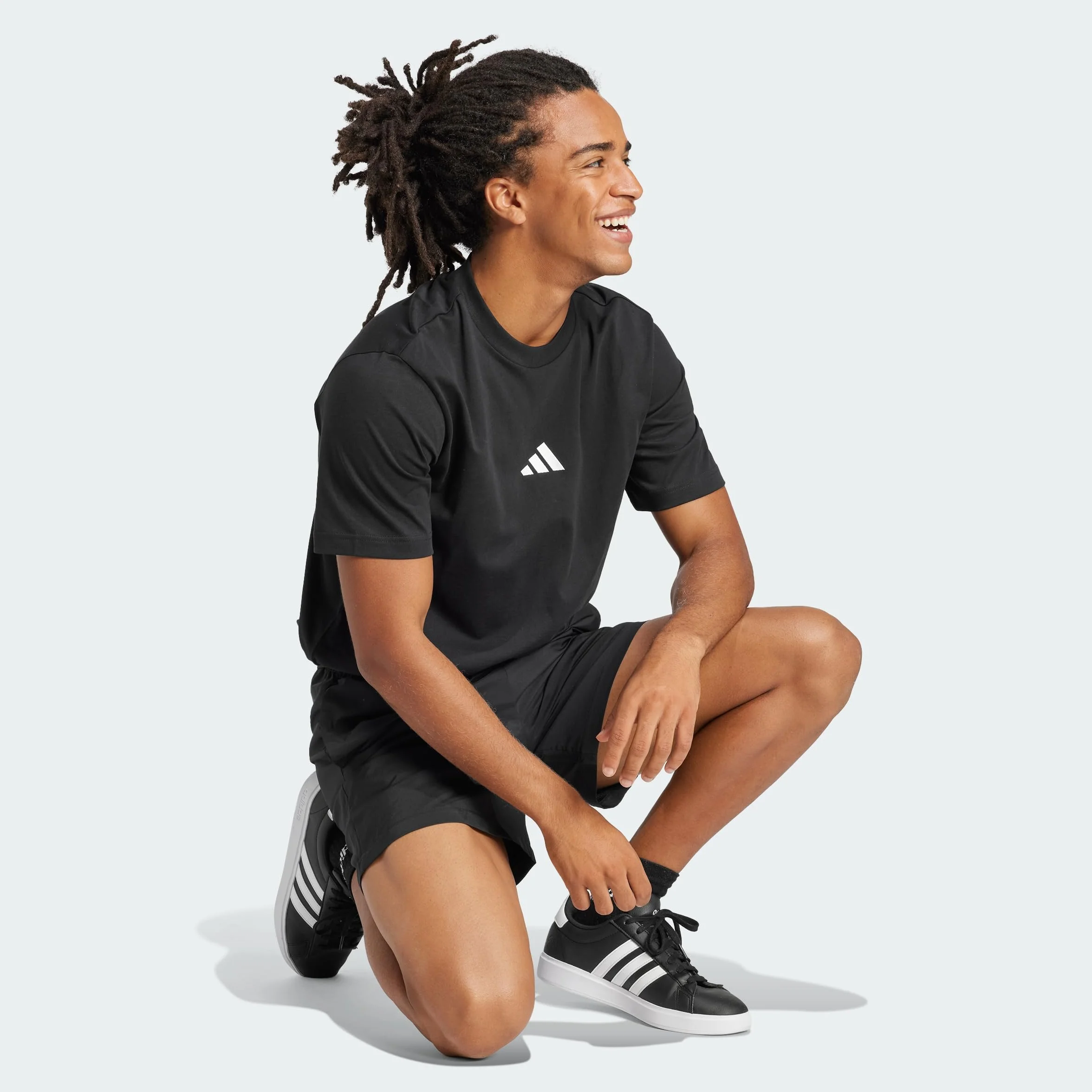 Adidas Essentials Small Logo Single Jersey Tee