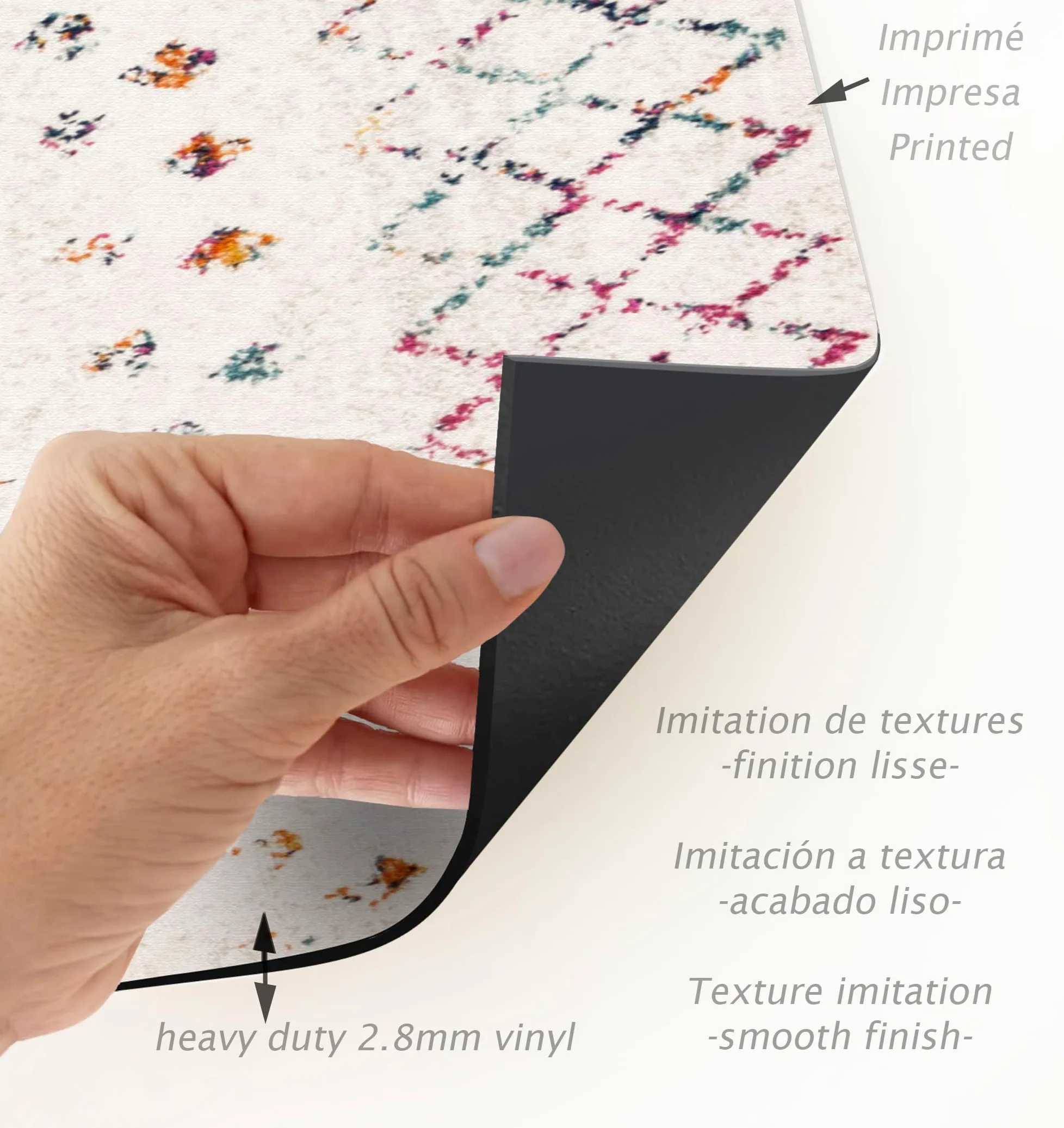 VINILIKO Tappeto, vinile, multicolore, 140 x 200 cm