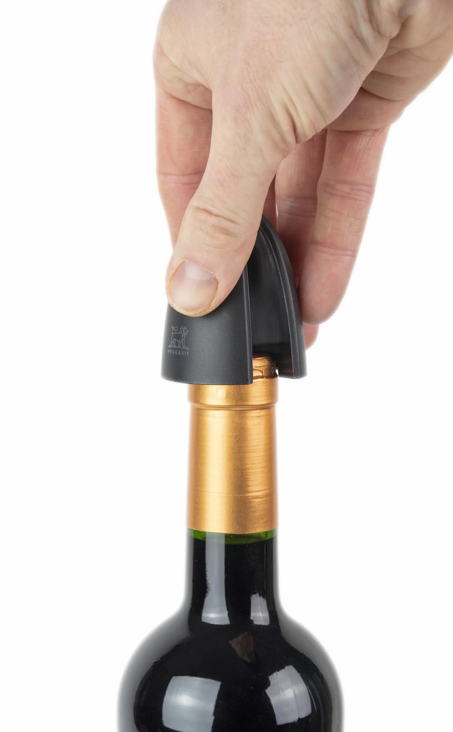 Cavatappi elettrico ricaricabile in acciaio inox e ABS PEUGEOT Elis Touch con batteria agli ioni di litio - Carbon