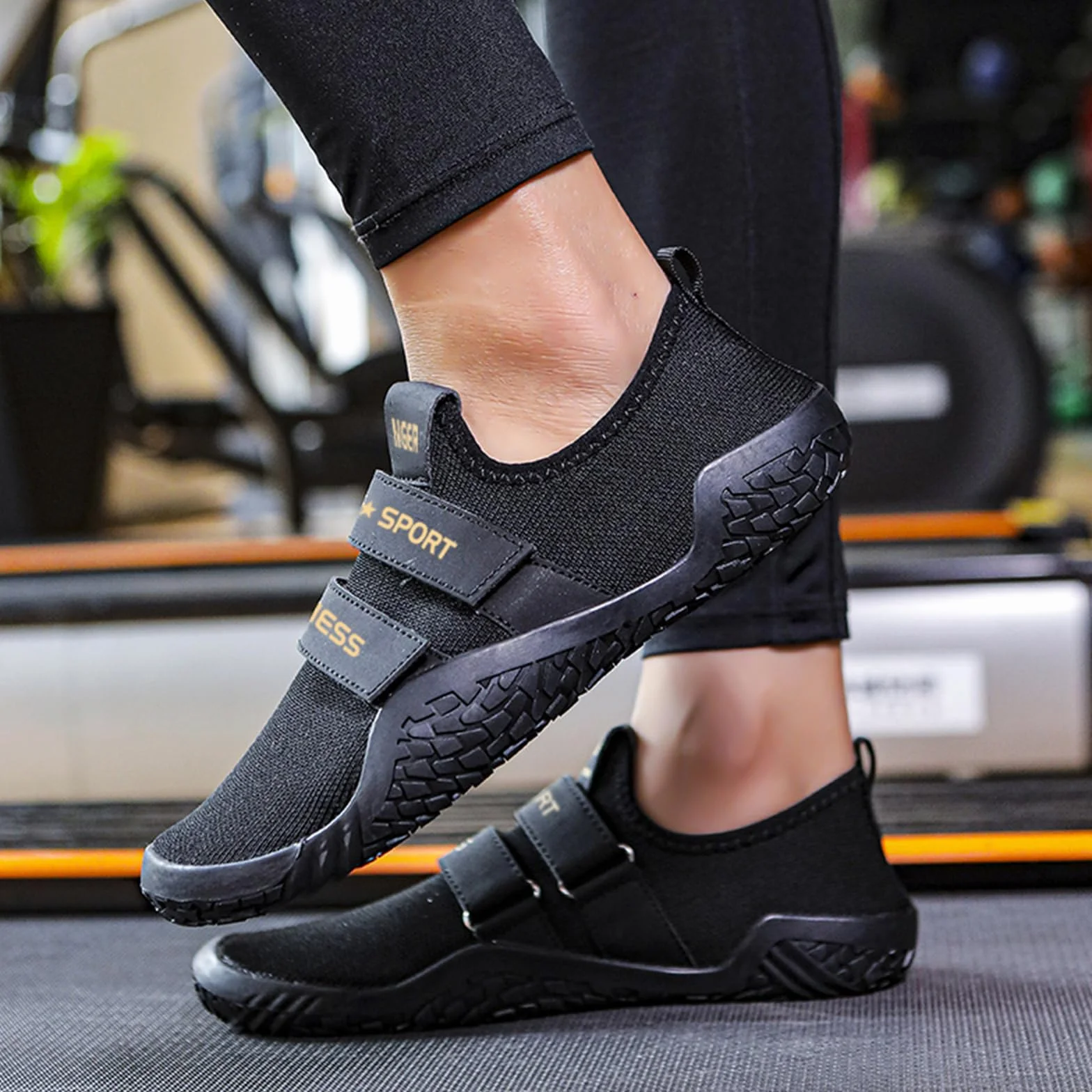 JiuQing Scarpe da Stacco Uomo Donna Scarpe da Squat per Sollevamento Pesi Cross-Trainer Fitness A Piedi Nudi Palestra