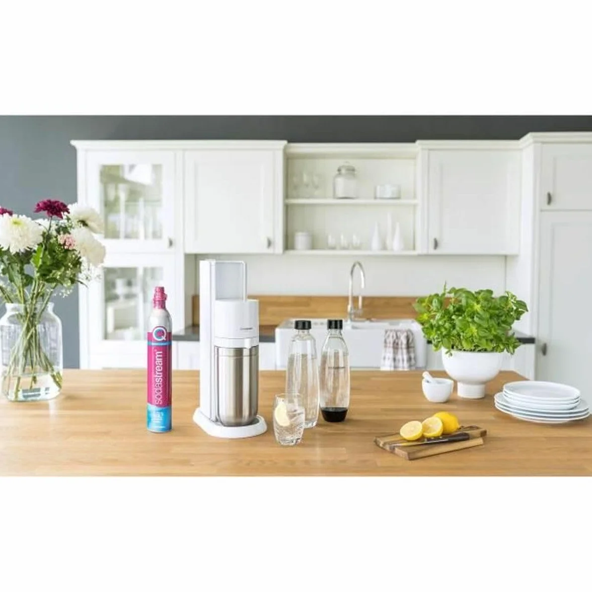 Sodastream Duo Megapack Gasatore D'Acqua Acqua Frizzante Bianco