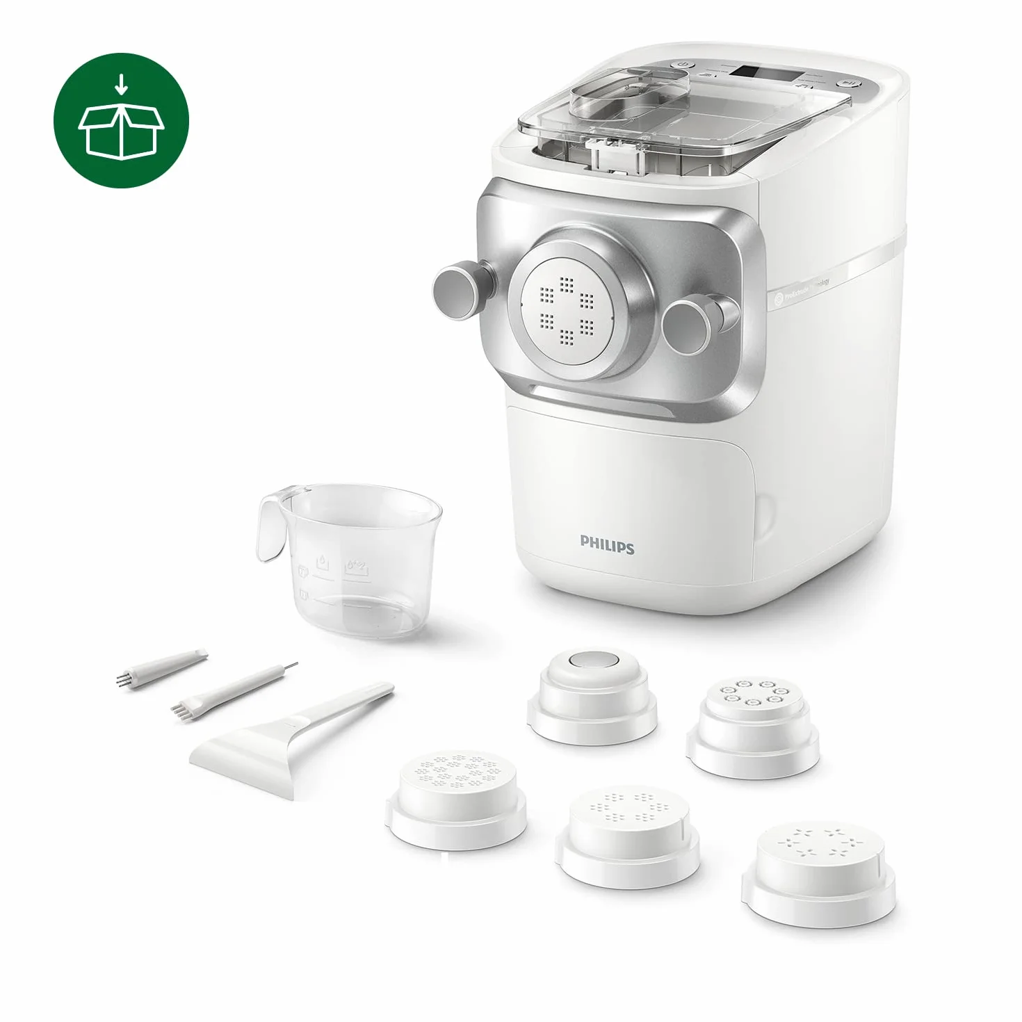 Philips Macchina Per La Pasta Serie 7000 ProExtrude Automatica 6 Trafile Bianco HR2660/00