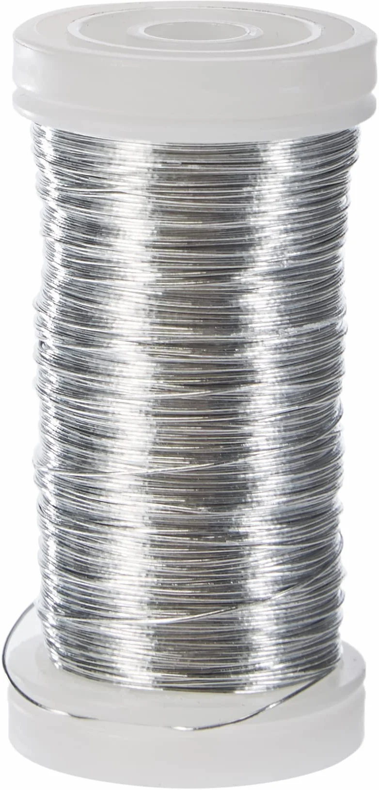 Rayher Filo Metallico per Fiori 0,35 mm 100 m Ferro Privo di Nichel Platino