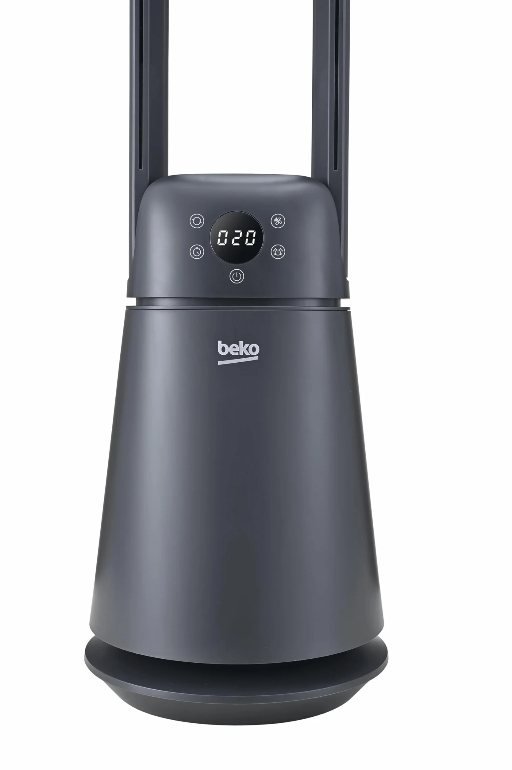 Beko EBA5000B Ventilatore Senza Pale, 37W, 20 Velocità, Display LED, Timer 8h, Telecomando, Nero
