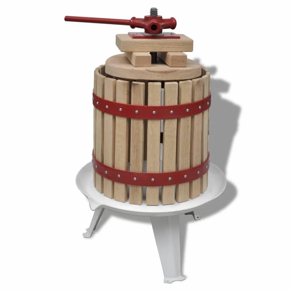 vidaXL Torchio per Frutta Vino 12 L Torchietto Spremitutto a Freddo Pressa UVA