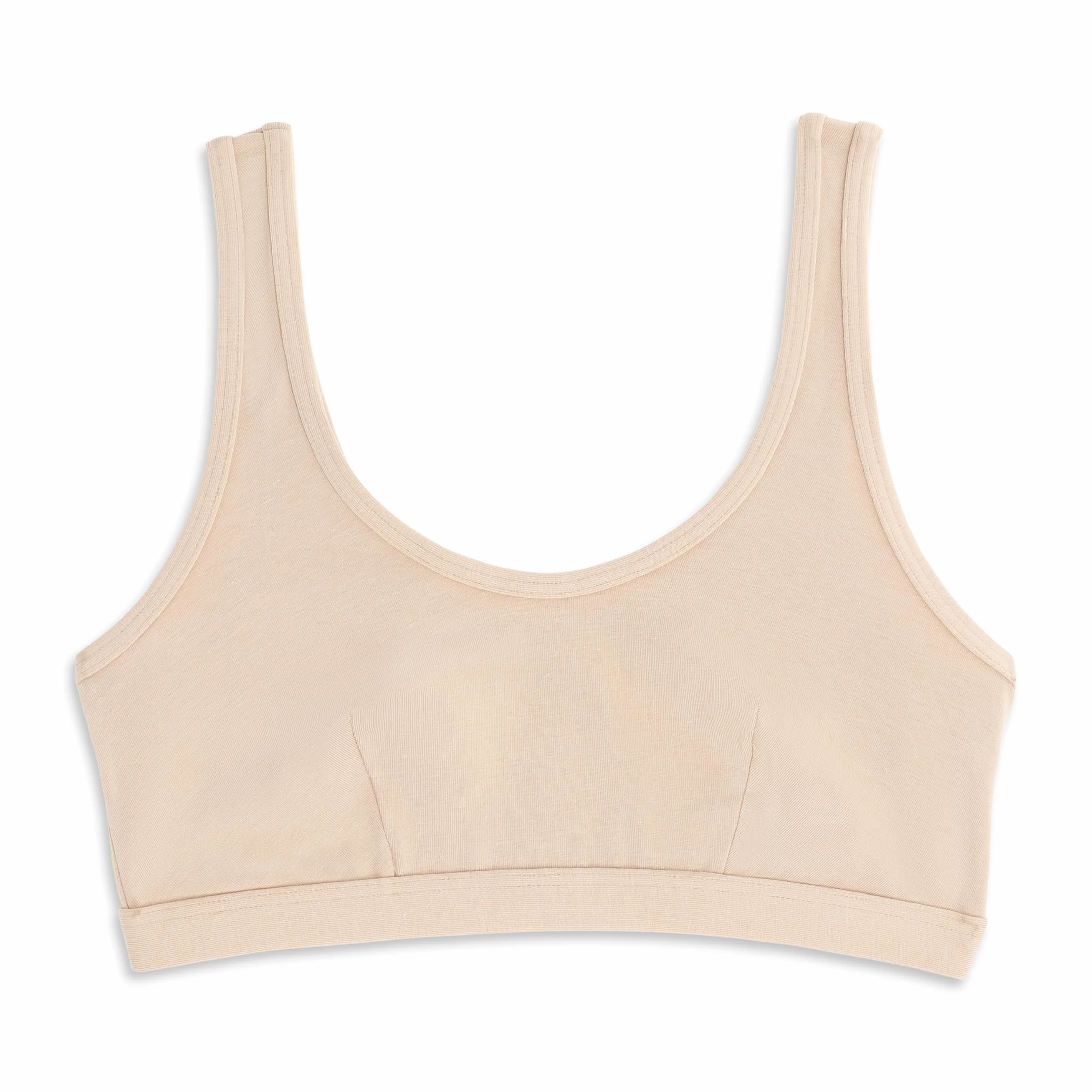 Cotonella Brassiere in Cotone Elasticizzato Senza Ferretto a Spalla Larga Sostegno Leggero