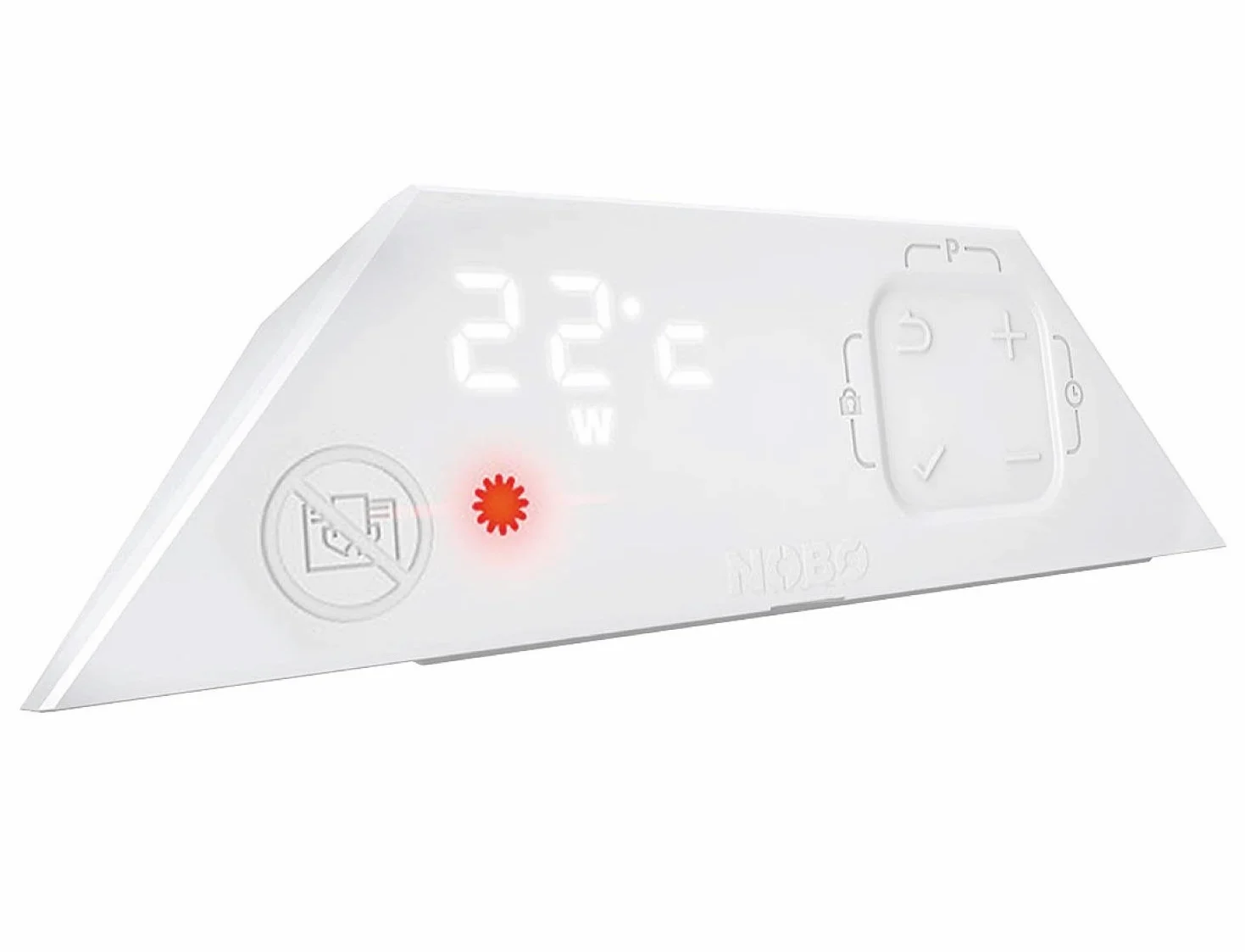 NOBO E82440005 Radiatore elettrico a convezione naturale da 500W con termostato NCU-2Te, Bianco