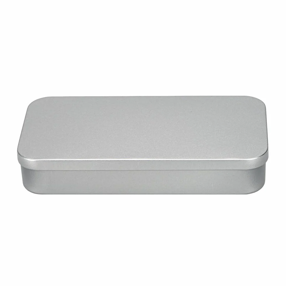 Ideen mit Herz Scatola portaoggetti in metallo con coperchio a cerniera, 20,3 x 10,3 x 3,5 cm, Confezione da 3