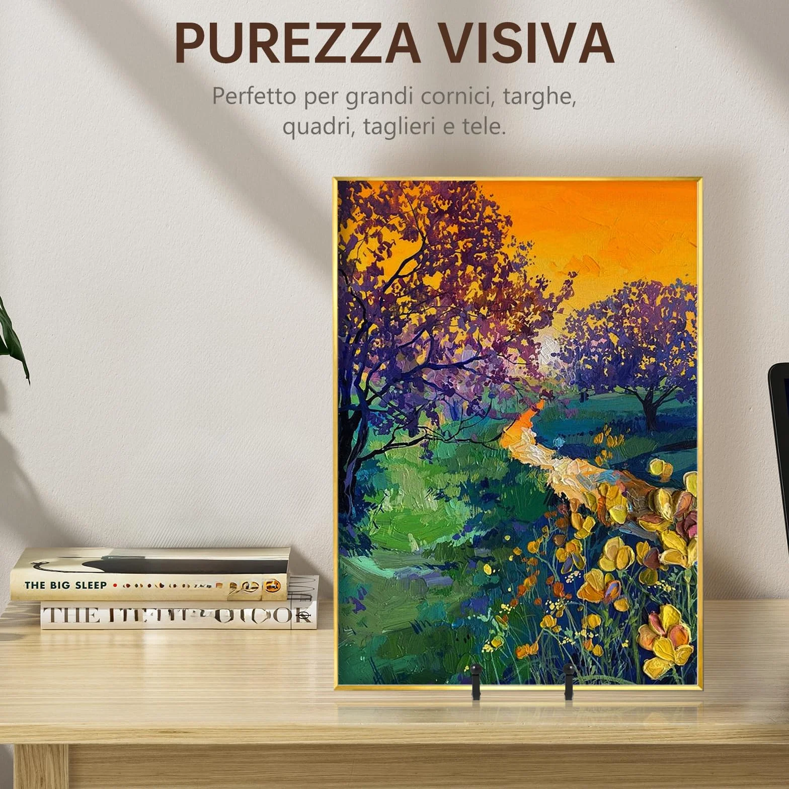 DIDUDIDU Cavalletto, supporto per piatti in Ferro, grande - supporto per piatti - Cavalletti per Tavolo - Espositori per Piatto Decorativo | Cornice Foto | Libri - Nero - 2 pezzi - 25 cm