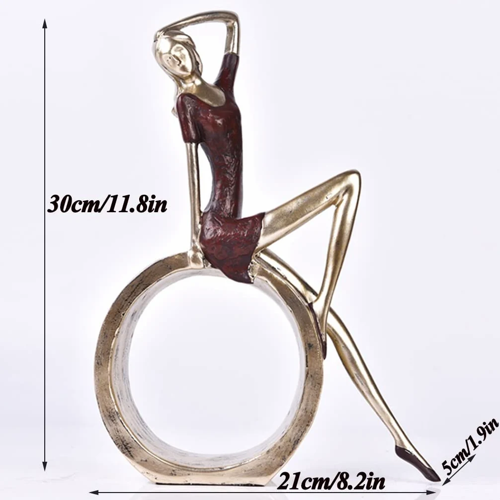Scultura Ornamentale in Resina for Ragazza Che Legge Un Libro, Regali for i Lettori, Amanti dei Libri, Adolescenti, Tavolo, Ornamento for Soggiorno(Style2 a)