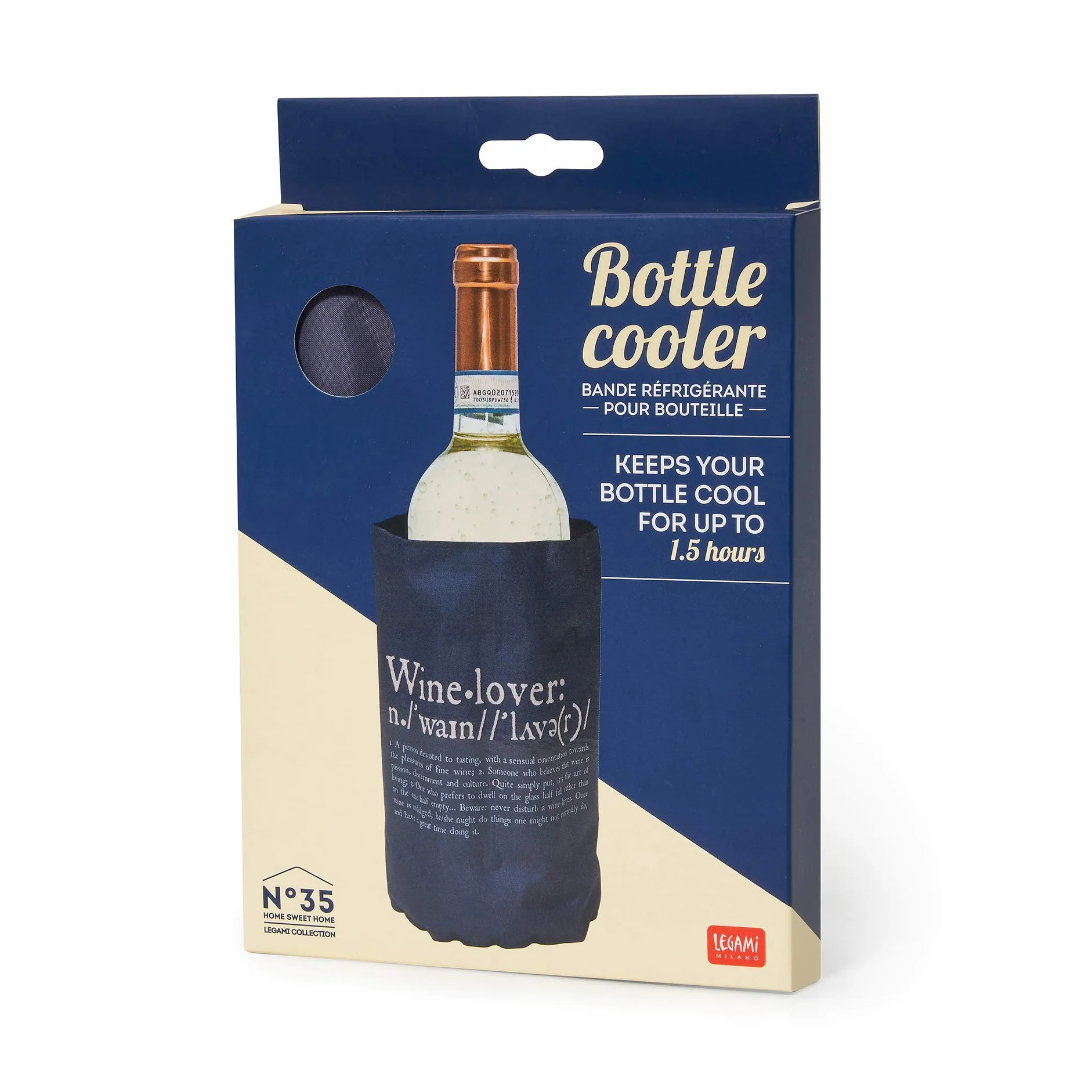 Legami Bottle Cooler Fascia Refrigerante 36x18 cm Poliestere Tiene Fresche Bottiglie