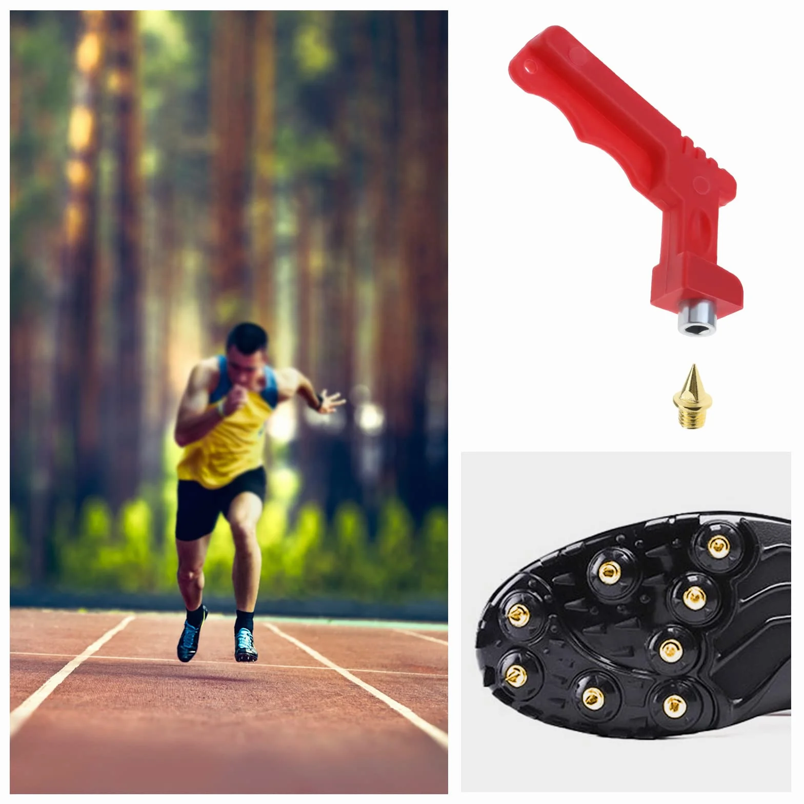30PCS 7mm Punte Scarpe Ricambio Acciaio per Scarpe Sportive Salto Sprint