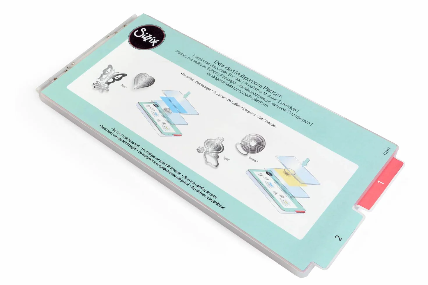 Sizzix Accessory Piattaforma Multifunzione Estesa con Linguette Regolabili per Supporto Versatile - Compatibile Big Shot