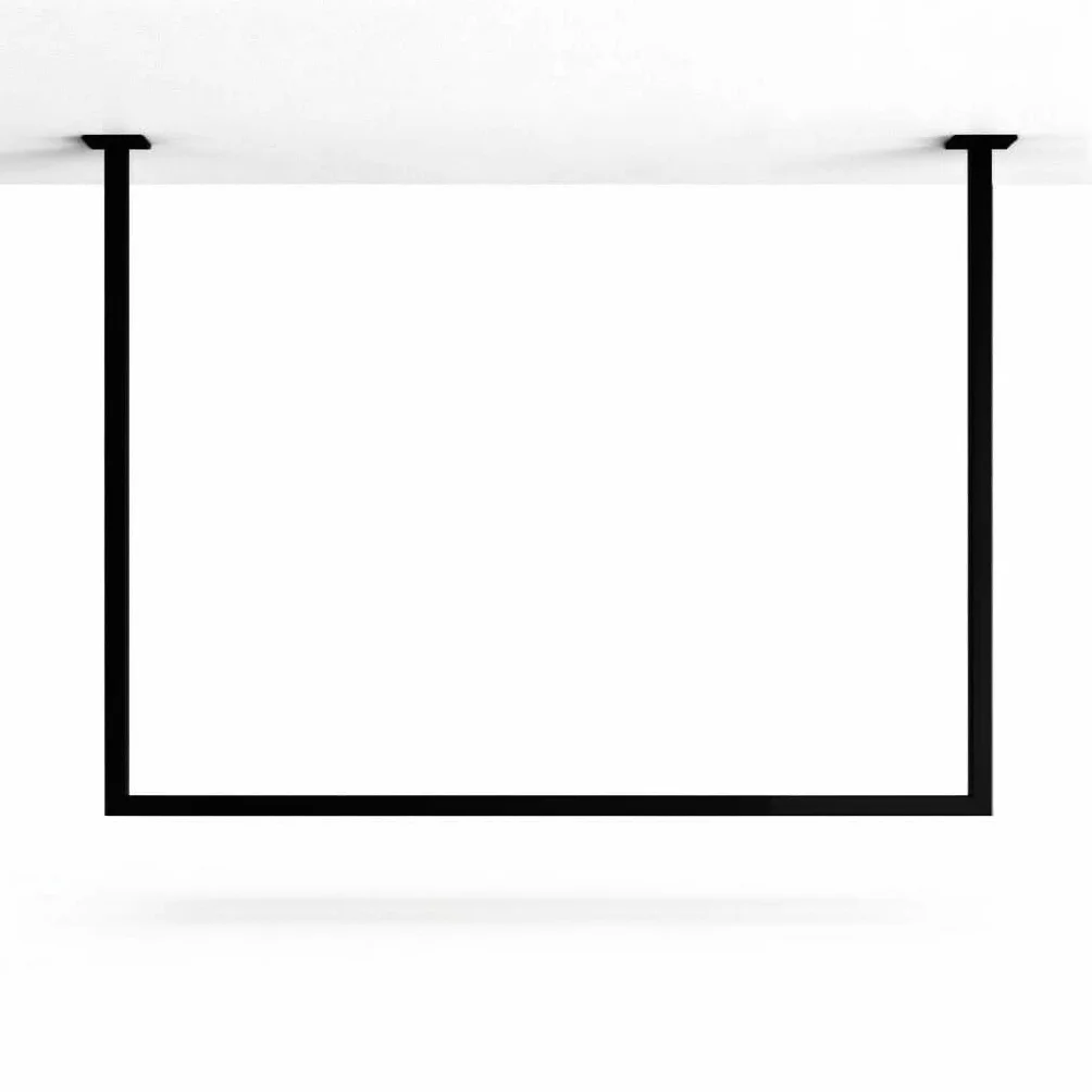 TAVO Appendiabiti da Soffitto in Acciaio Nero Opaco 80x100 cm