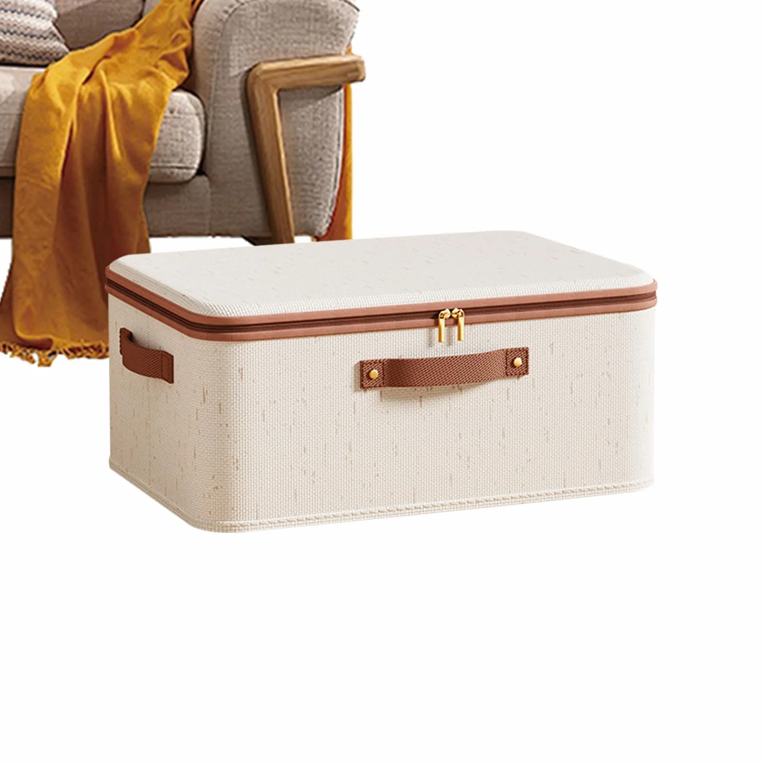 Contenitori in tessuto per decluttering, pieghevoli, di grande capacità, con panno traspirante e pannelli laterali rinforzati per maglioni, asciugamani, abiti e sistemi di spazio per armadi