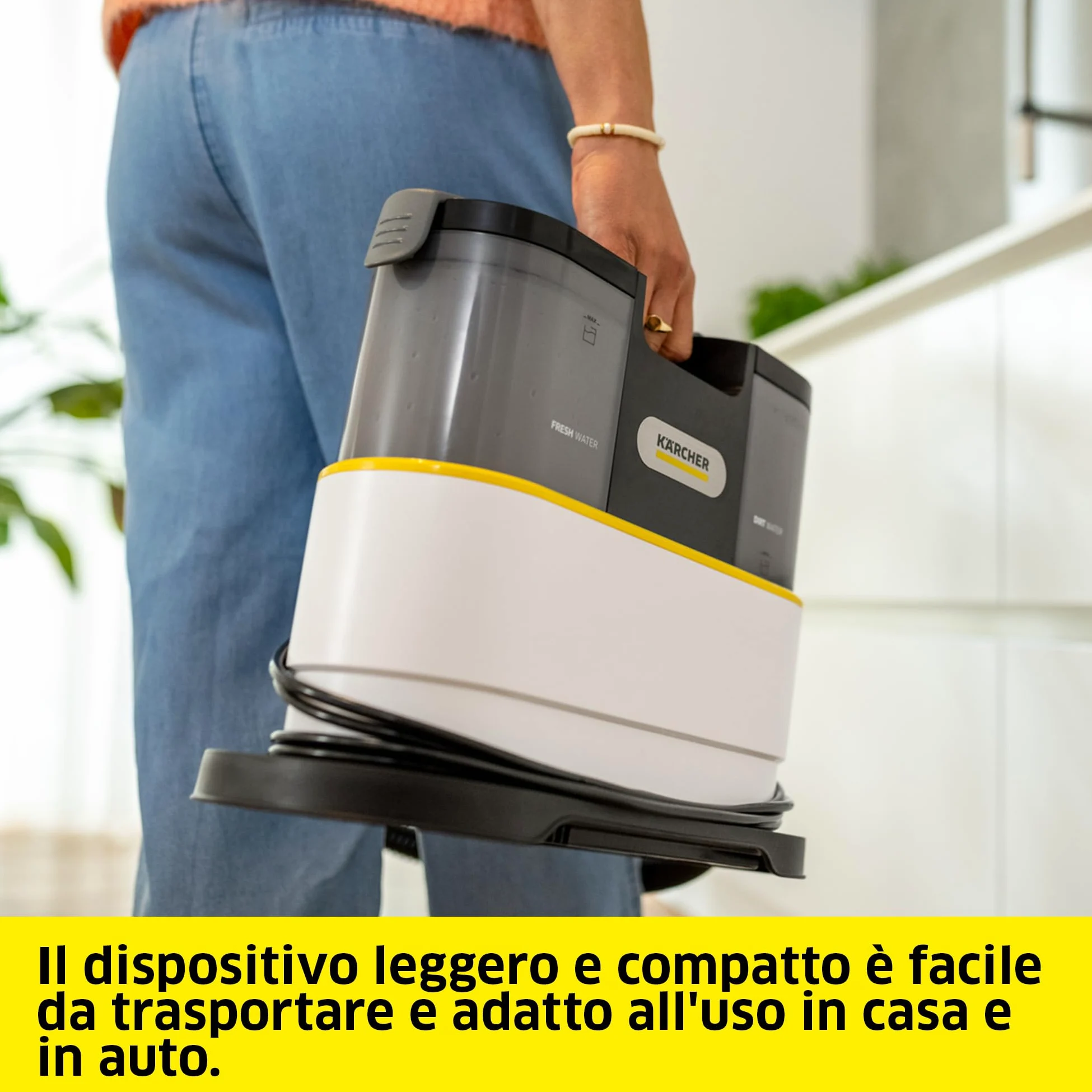 KÄRCHER Lavatappeti Smacchiatore SE 2 Spot Care, potenza assorbita: 450 W, serbatoio acqua pulita: 1,5 l, superficie: 2,89 m², peso: 4,2 kg, bocchetta poltrone, ugello per macchie, detergente RM 519