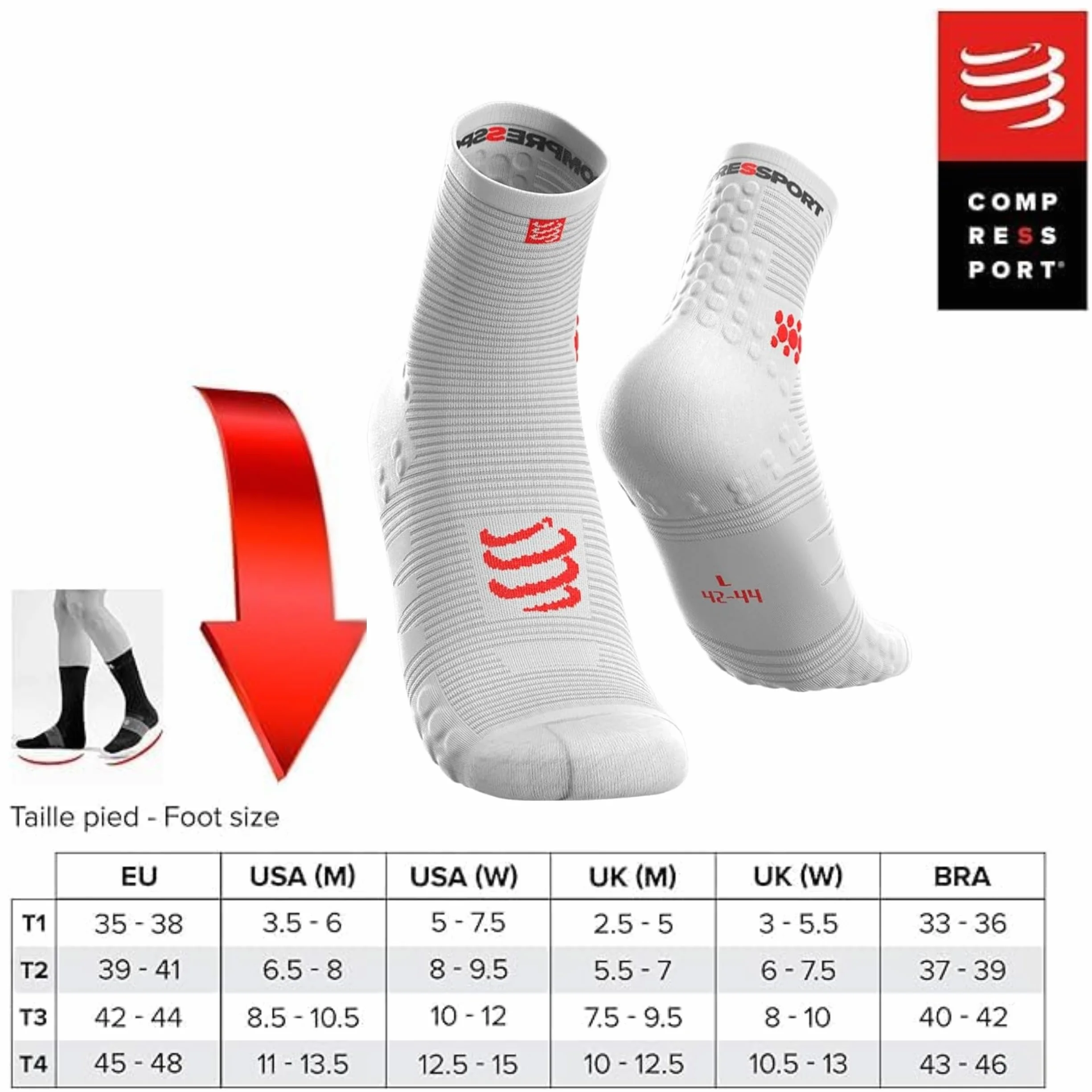 COMPRESSPORT Pro Racing Socks V3.0 Trail Calzini da corsa Assorbimento urti Leggero