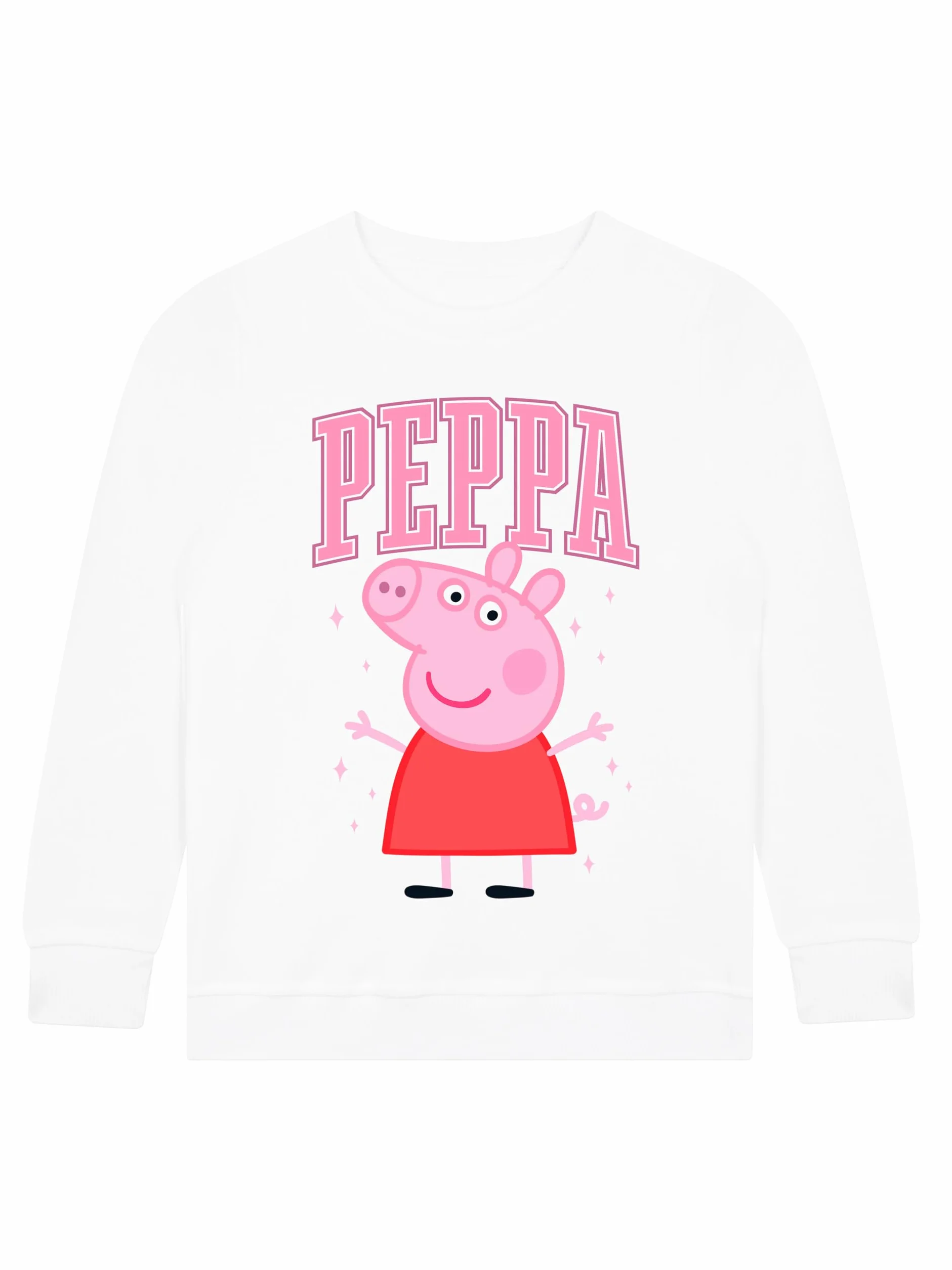 Peppa Pig Felpa | Abbigliamento Bambina Peppa | Cotone Felpa Bambina | Bianco 3-4 Anni