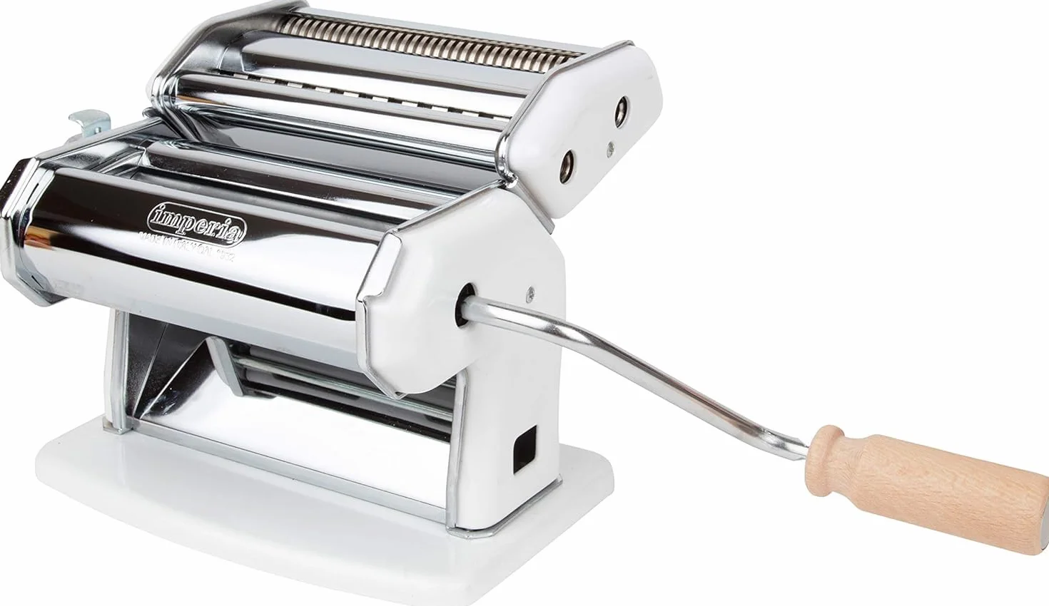 Imperia IPASTA Classica Macchina per la pasta in acciaio Made in Italy sfogliatrice manuale bianco