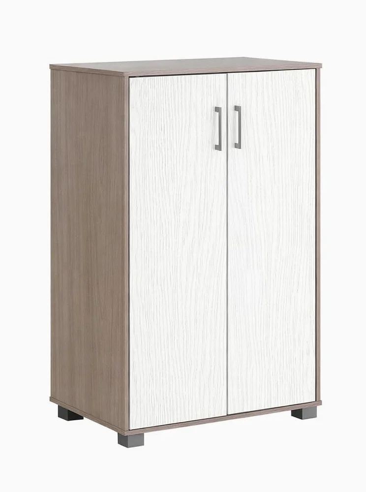 Scarpiera Mobile Multiuso con 2 Ante e 4 Ripiani Regolabili – Armadietto Salvaspazio Moderno con Piedini Rialzati – 60x36x90 cm – Per Ingresso, Bagno, Camera
