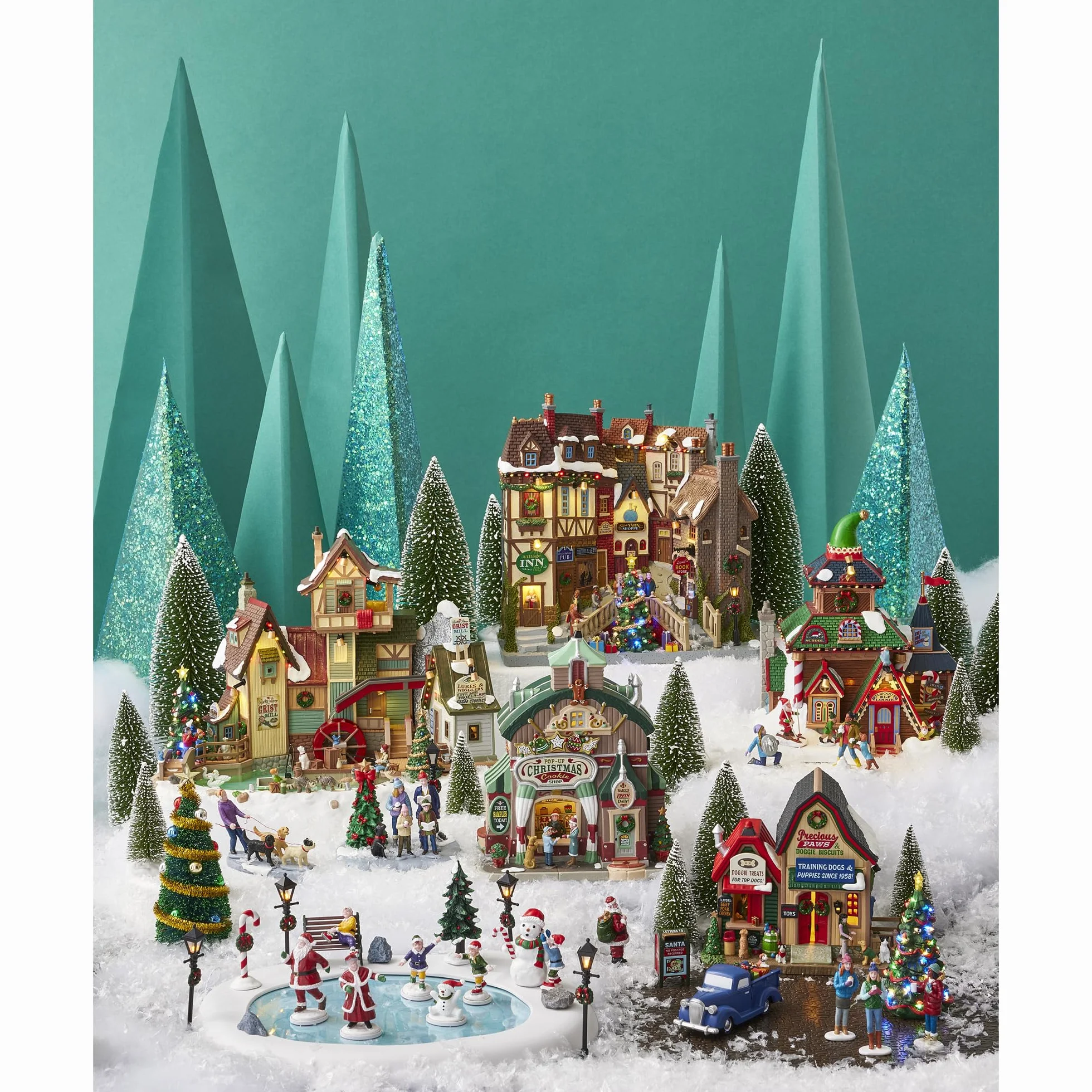 Lemax Oxfordshire Village batteria 4,5 V facciate