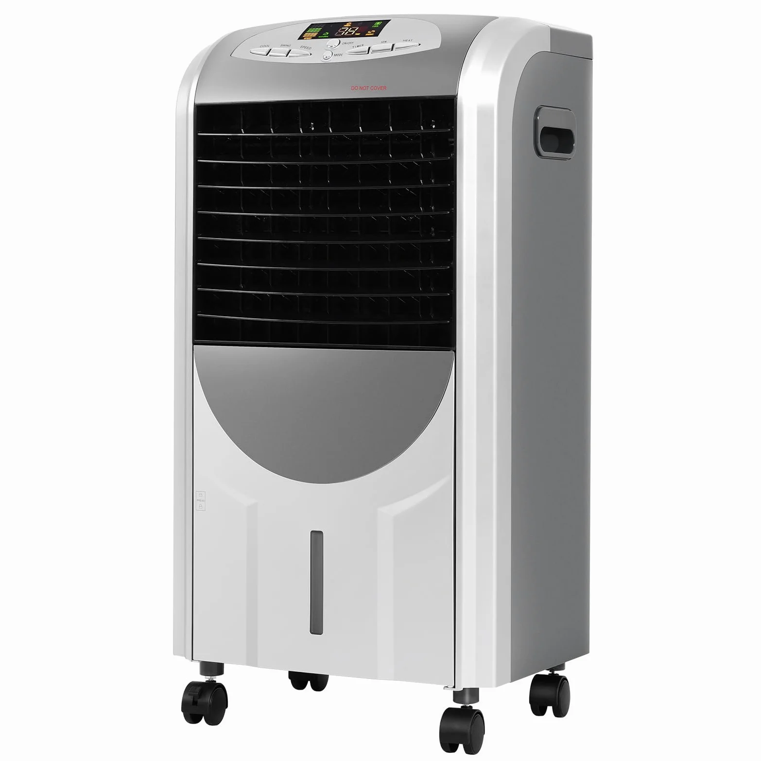 RELAX4LIFE Raffreddatore Evaporativo 5 in 1 Nuova 2026 con Raffreddamento 75W, Riscaldamento 2000W, Umidificatore, Ventilatore, Purificatore d’Aria, Timer 8H, Serbatoio 7L (5in1 Total 7L 2026)