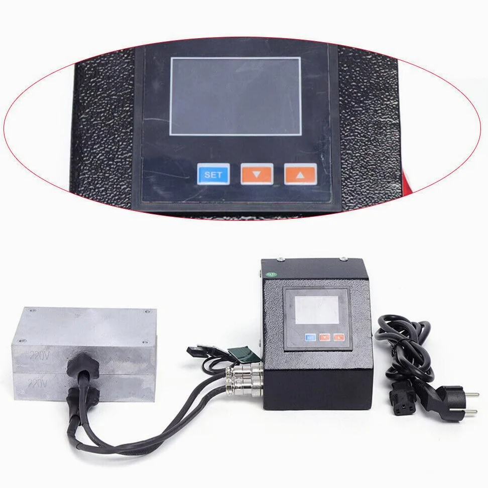 1200W Rosin Press pressare Calore Colofonia Macchina Doppia Piastra Riscaldamento Elettrica Colofonia Set