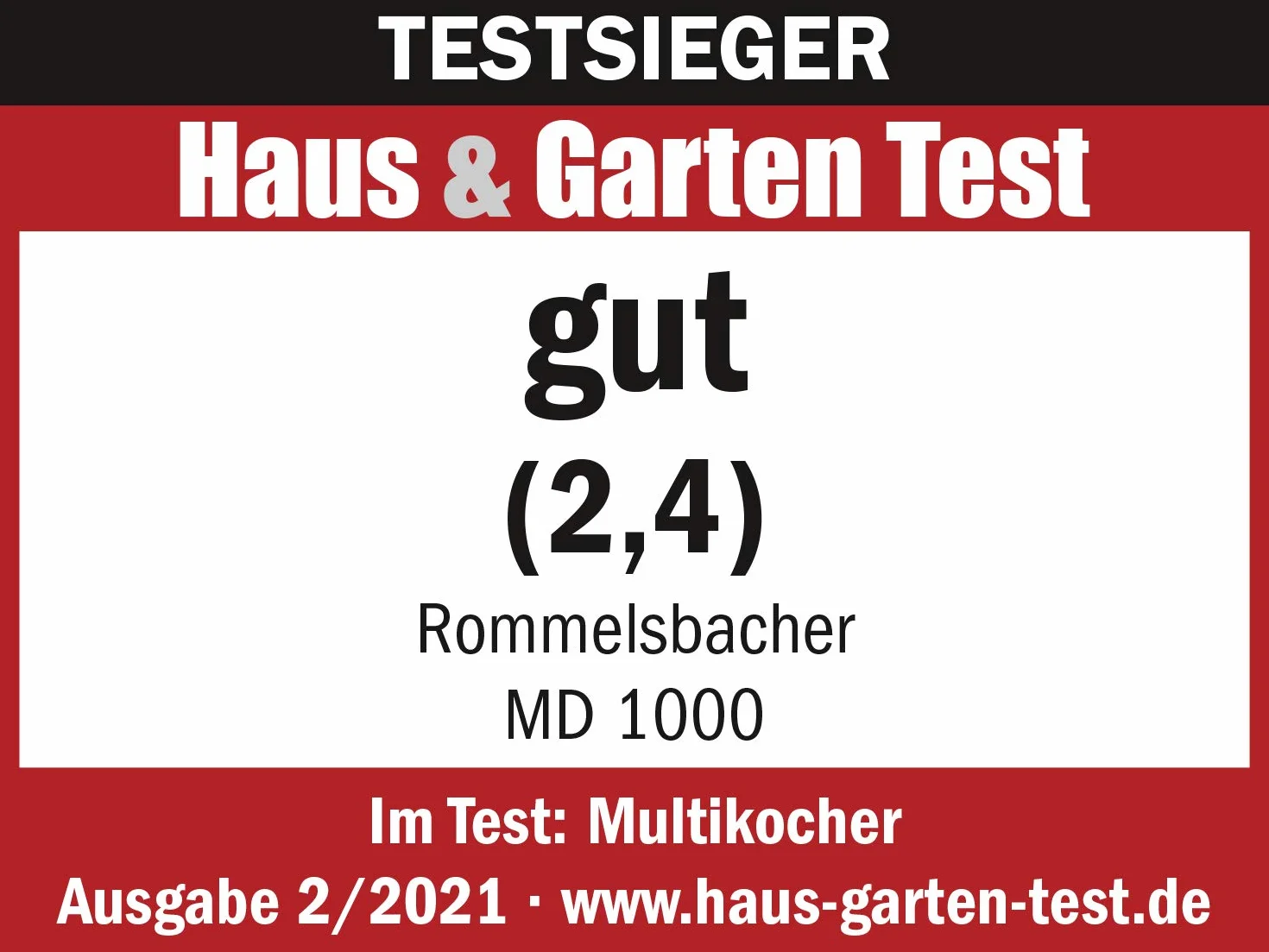 ROMMELSBACHER MD 1000 MeinHans pentola antiaderente 6 litri 40-170°C 2 livelli vapore