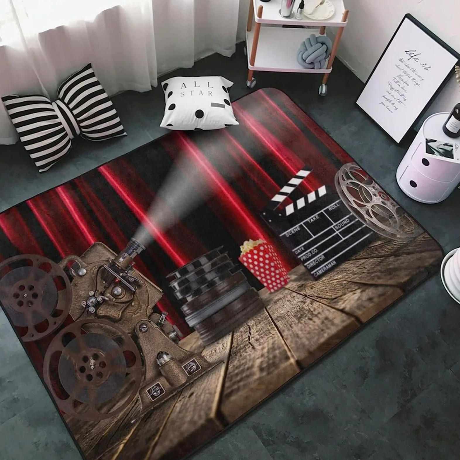 Tappeto Per Bambini, Stampa 3D In Film Film Home Theater, Tappetino Da Gioco Per Bambini, Flanella Morbida E Spessa Per La Camera Dei Bambini 200 X 300 Cm - Poliestere - Facile Da Pulire -0K8M5Z8E5B2