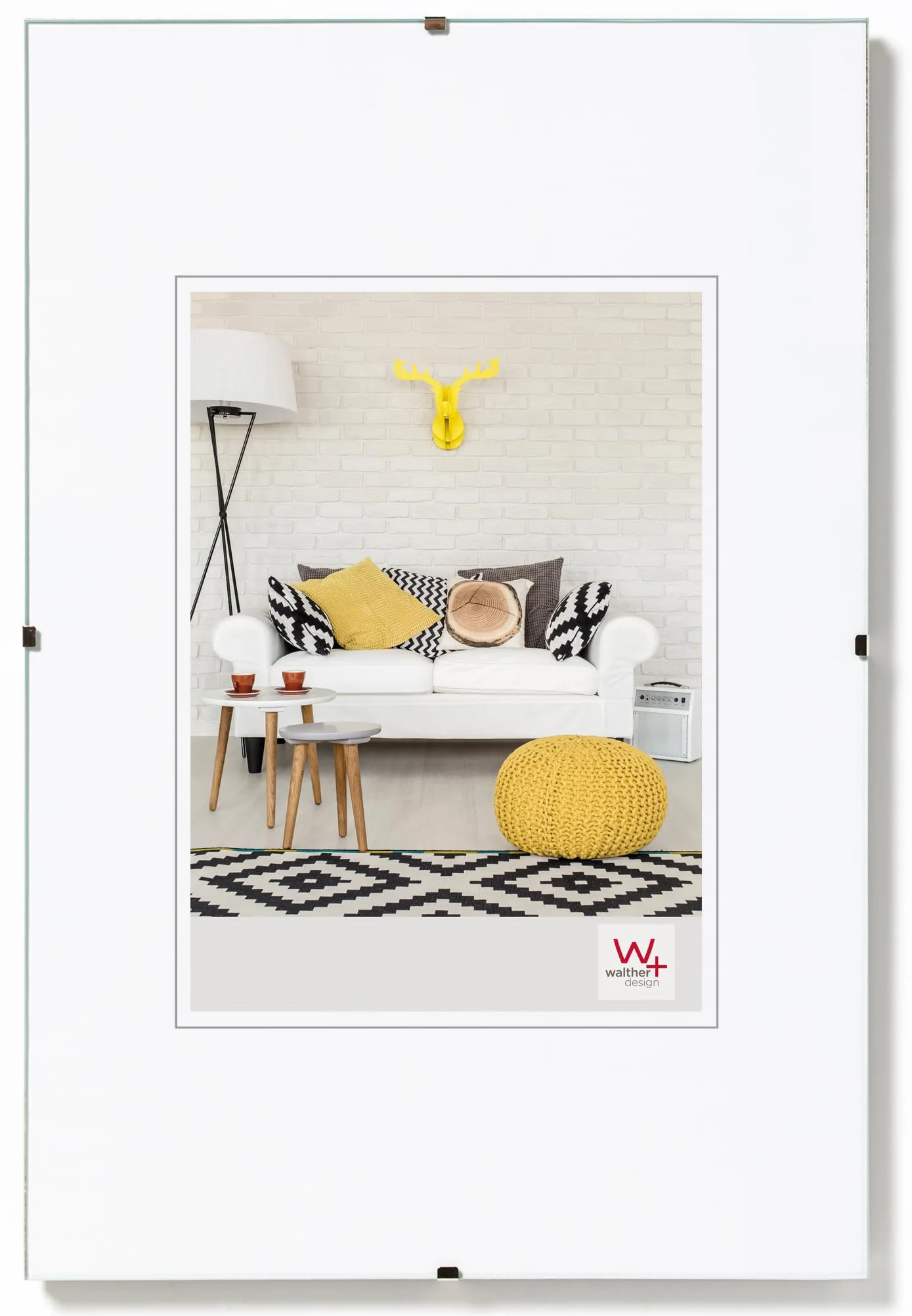 walther design cornice vetro trasparente30 x 45 cm portafoto senza cornice RB045K