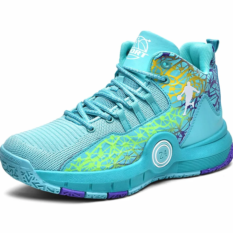 Scarpe da Basket per Bambini Leggero Antiscivolo Traspirante Comfort