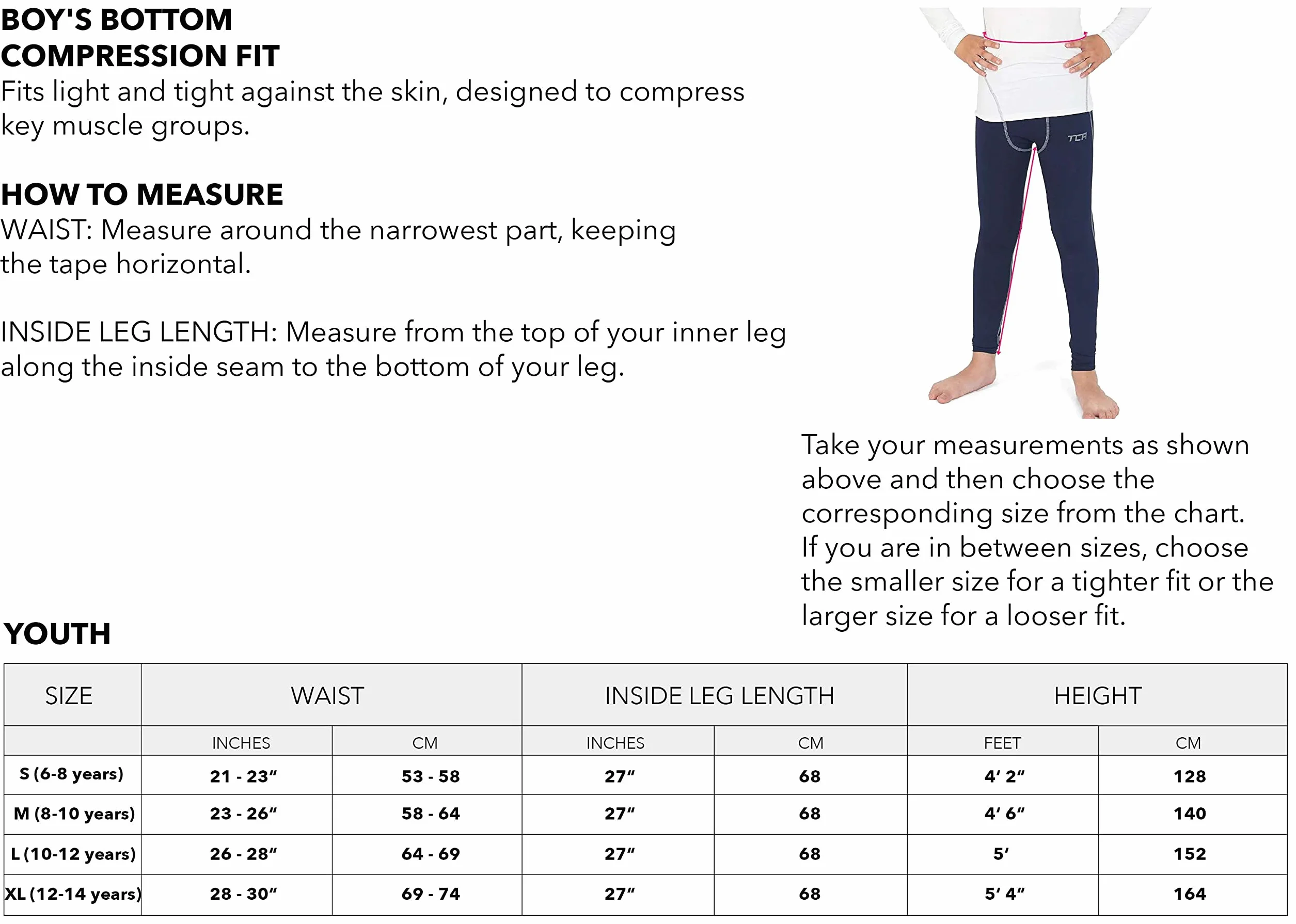 Base Layer Leggings da Corsa da Bambino