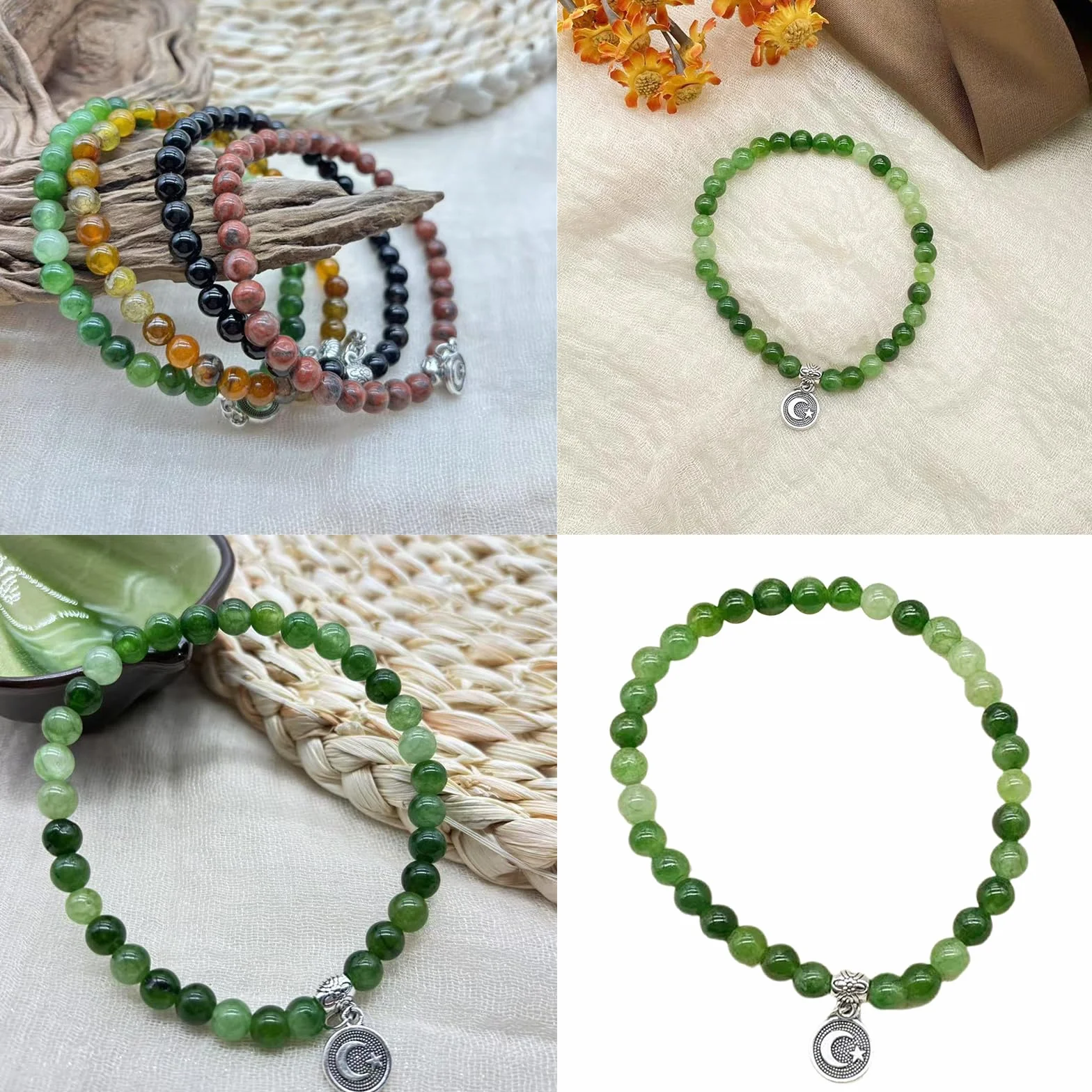 Tasbih Stretch 33 perline lisce unisex strumento di conteggio spirituale strumento di preghiera accessorio per uso da viaggio Rosario