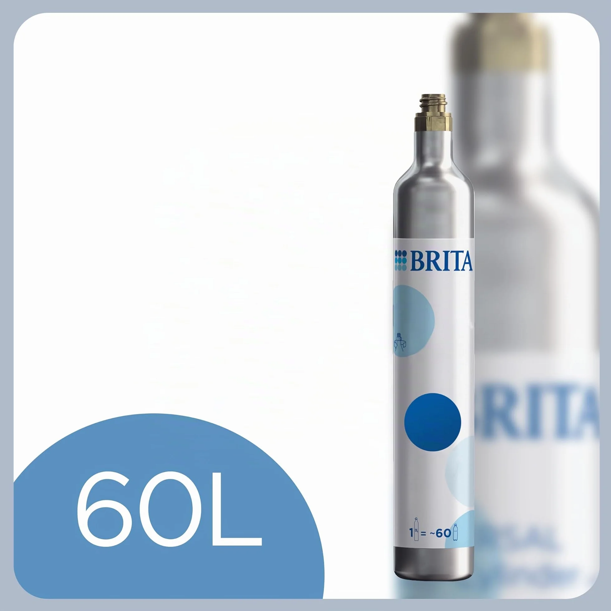 Brita sodaONE Gasatore Domestico Compatto Acqua Frizzante Bianco