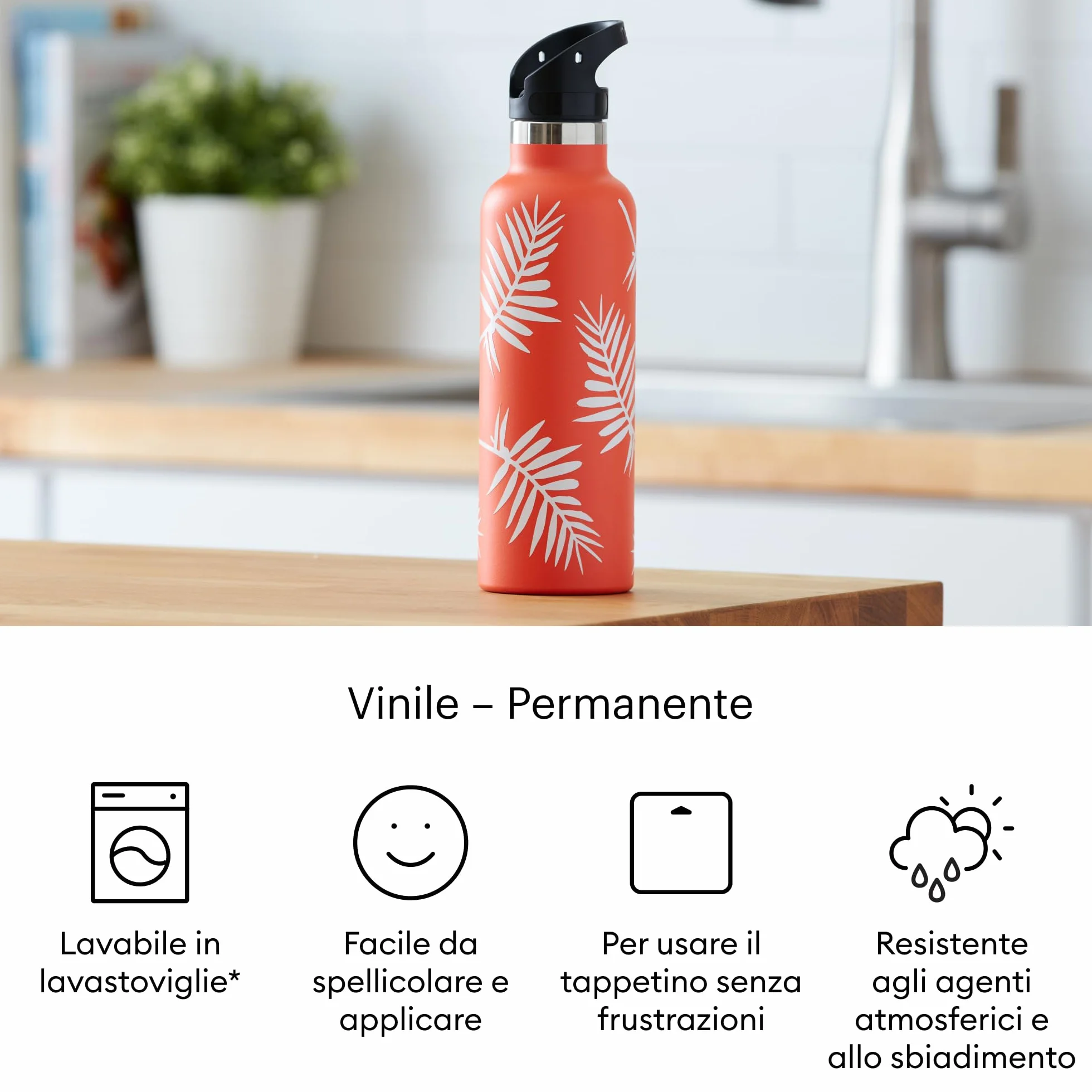 Foglio Vinile Adesivo Permanente Cricut Bianco Lucido 30,5 cm x 1,2 m per Macchine da Taglio