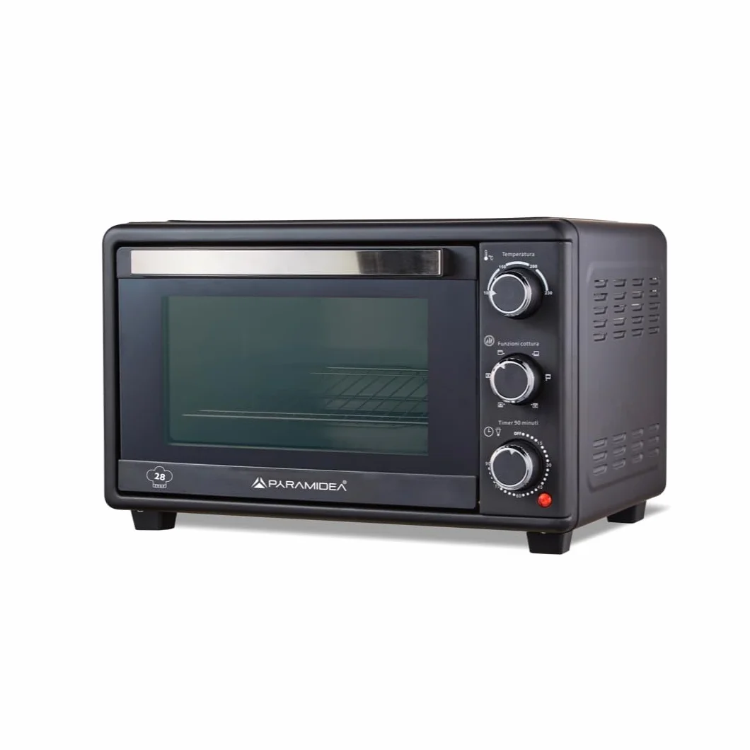 Forno Elettrico Ventilato 28 Litri 1500W Acciaio Inox Lavastoviglie Timer 90 min FOK2812