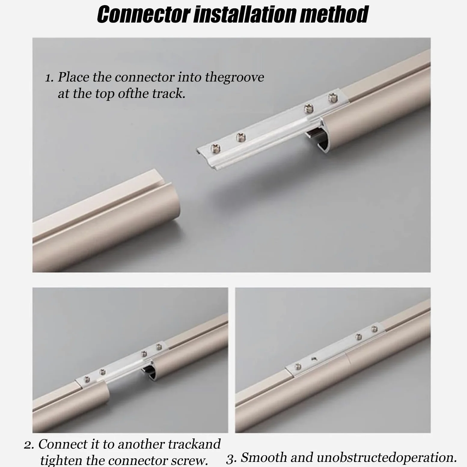 Binario Per Tende In Lega Di Alluminio, Asta Per Tende Da Parete, Con Anelli Di Sospensione In Acciaio Inossidabile, Adatto Per Camere Da Letto/soggiorni(Apricot1,1.9m(6.2ft))