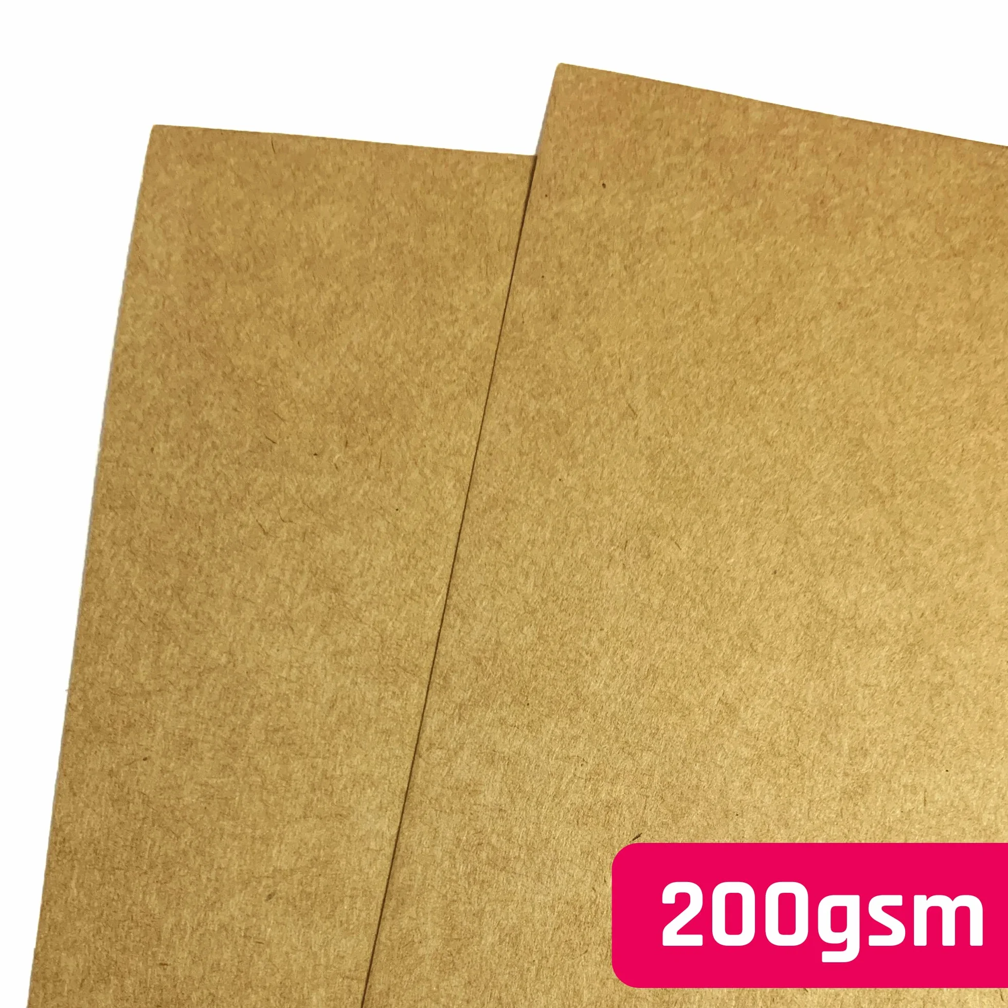 50 fogli, Carta Kraft Marrone Cartone A4, 200 g/m²