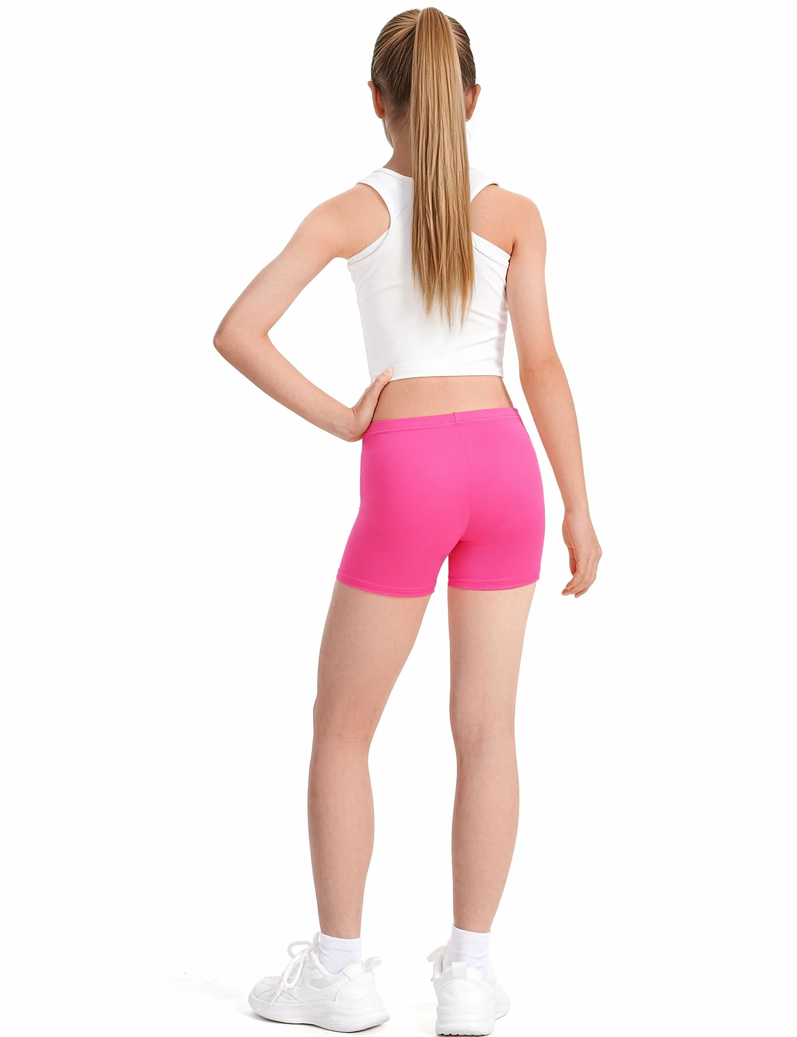 Set di 8 Pantaloncini da Ciclismo Bambini Ragazze Danza Sportiva 2-10 Anni