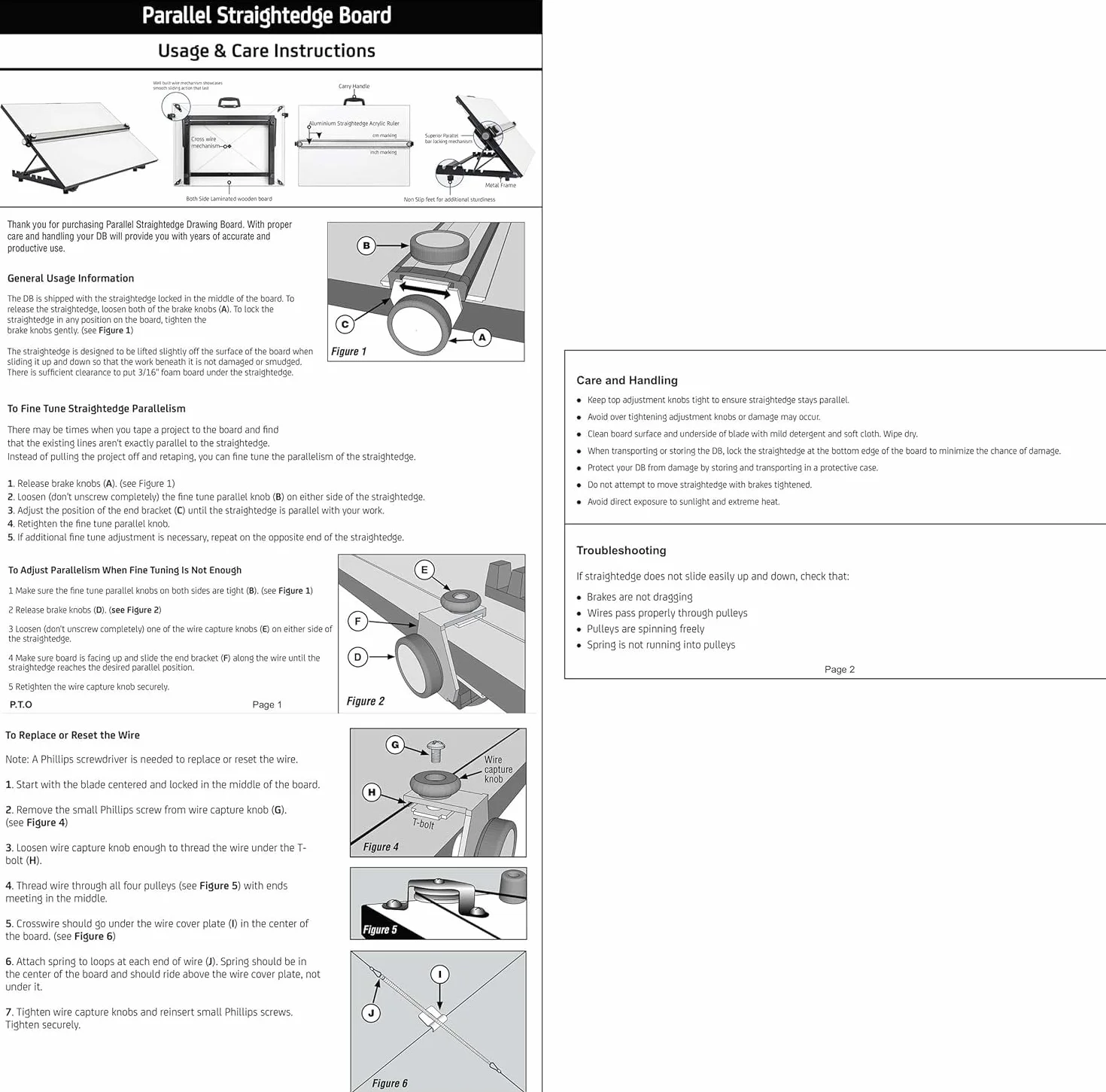 Liquidraw Tavola da disegno A1 89 x 63,5 cm con movimento parallelo 6 angoli regolabili clip e set quadrato