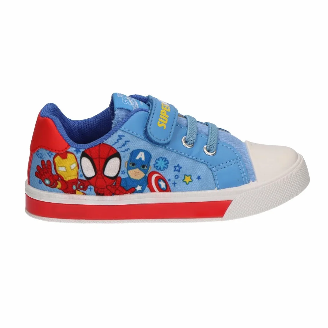 CERDÁ Life's Little Moments Zapatillas con Luces Spidey Loneta Infantil – Zapatillas con Luces Suela PVC para Niño Y Niña